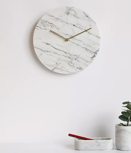 Wall Clocks in marble