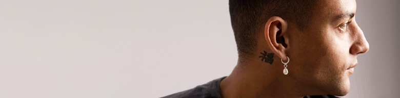 Earrings with stones/beads