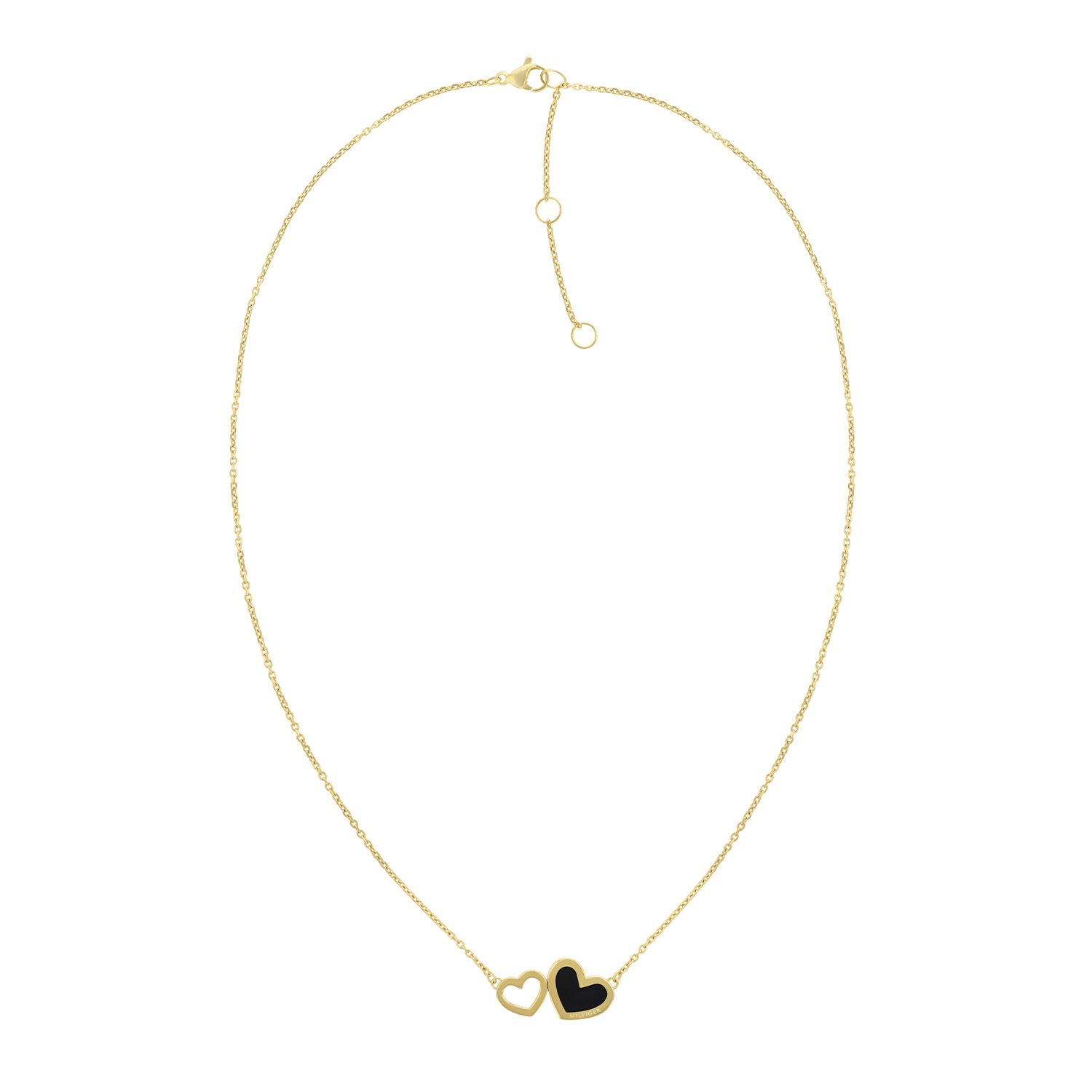 Tommy Hilfiger Enamel Hearts Necklace Stainless Steel 278074