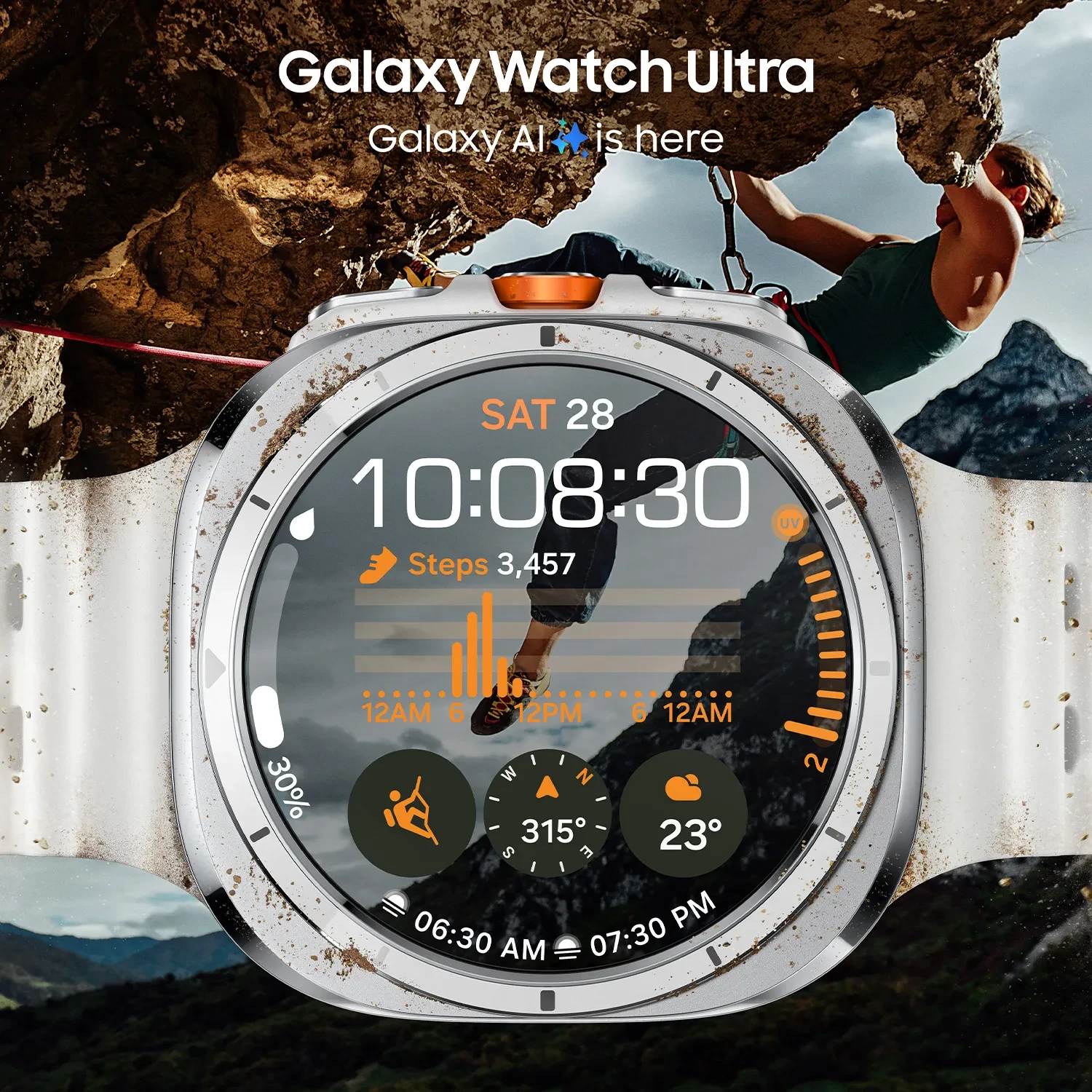 Pre-owned Samsung Galaxy Watch Ultra White SM-L705FZWAEUB -