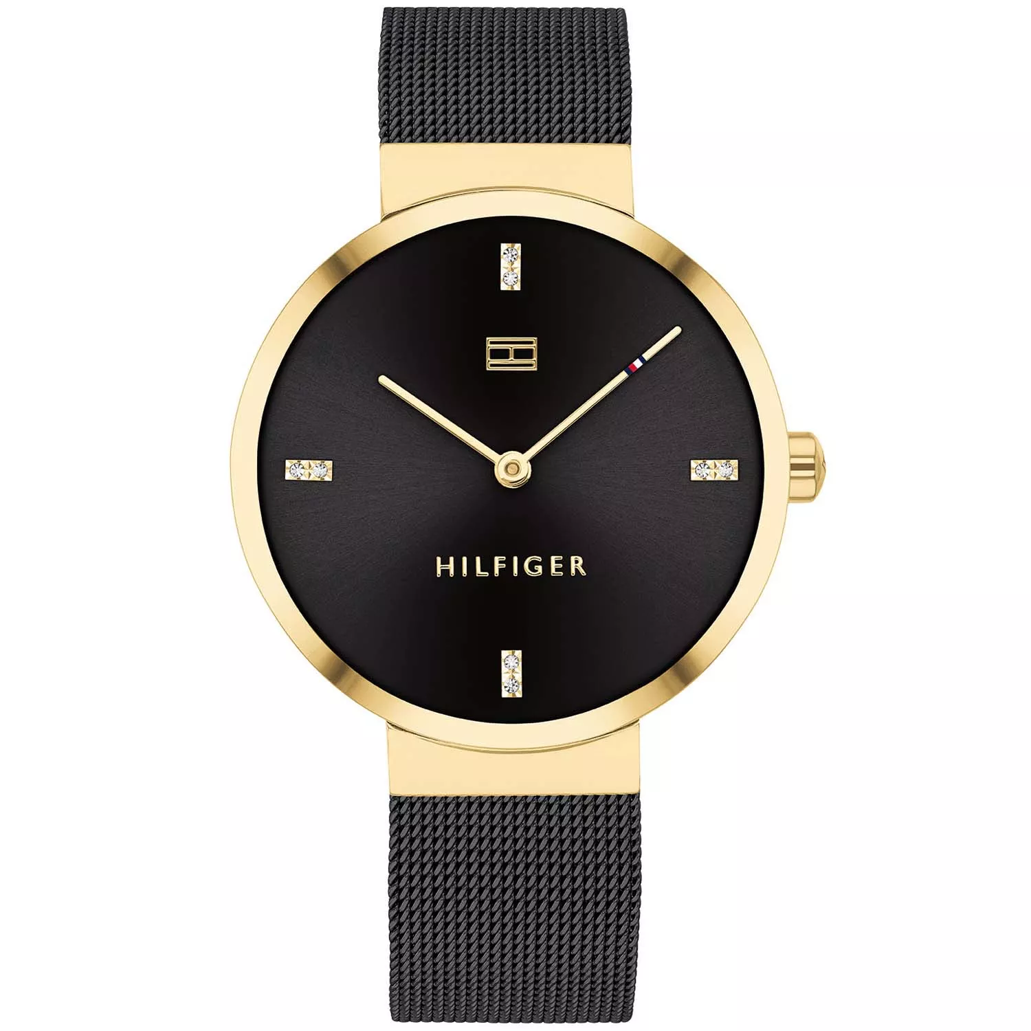 Hilfiger Uhren Tommy Hilfiger Gold Damenuhr Gold Uhr Schwarz Damen