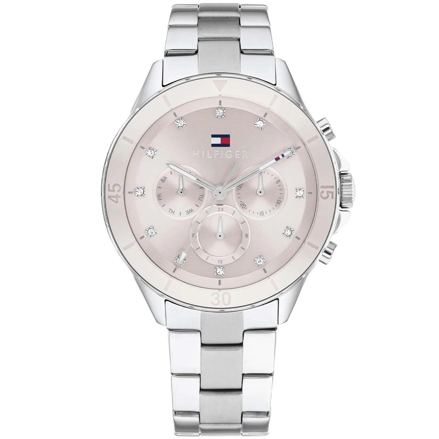 Silber Neu Tommy Hilfiger Uhr Chronograph Uhr Tommy Hilfiger Uhr