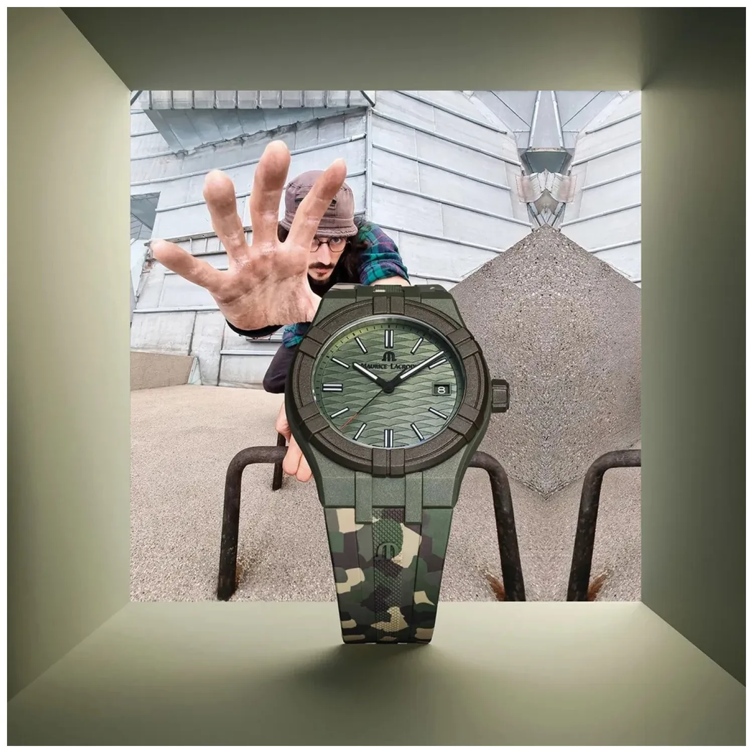 Montre Homme Maurice Lacroix Aikon Tide - Ensemble Complet (Boîte, Papiers) - Occasion