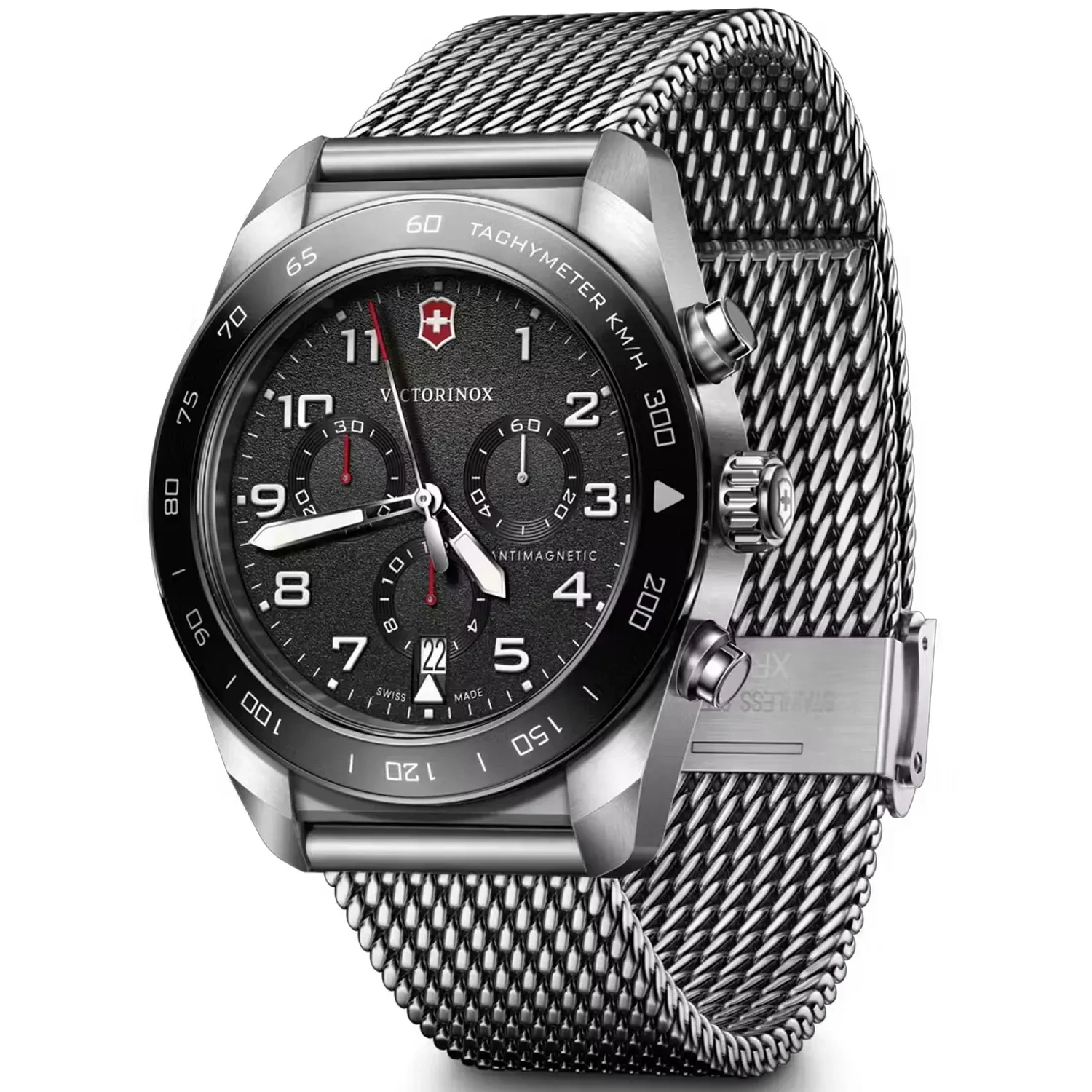 (中古)VICTORINOX Swiss Army 腕時計 200m防水チタン Victorinox Swiss Army Chronograph 242048 - Ditur