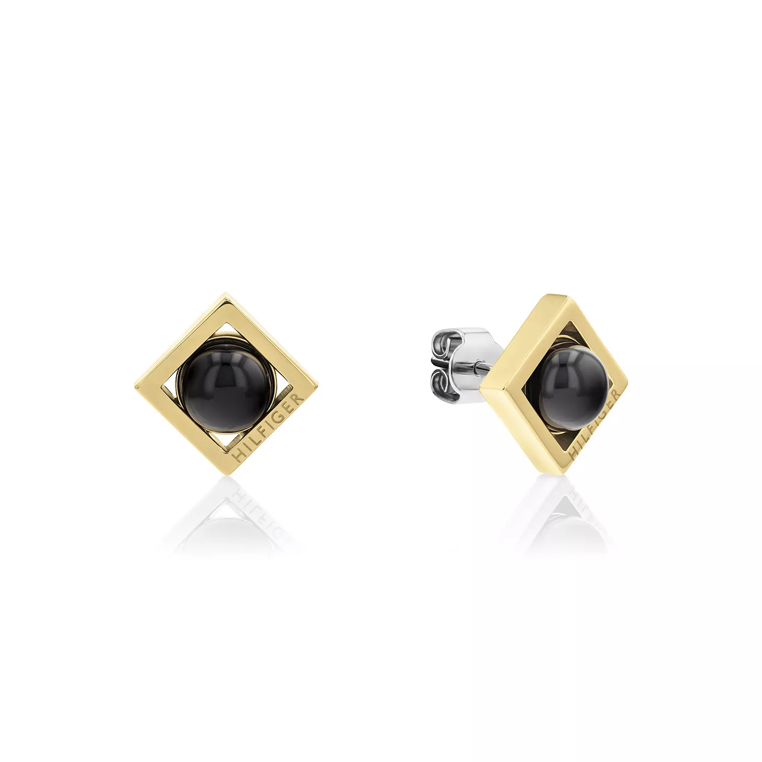 Tommy Hilfiger Framed Stones Earrings Stainless Steel 278079