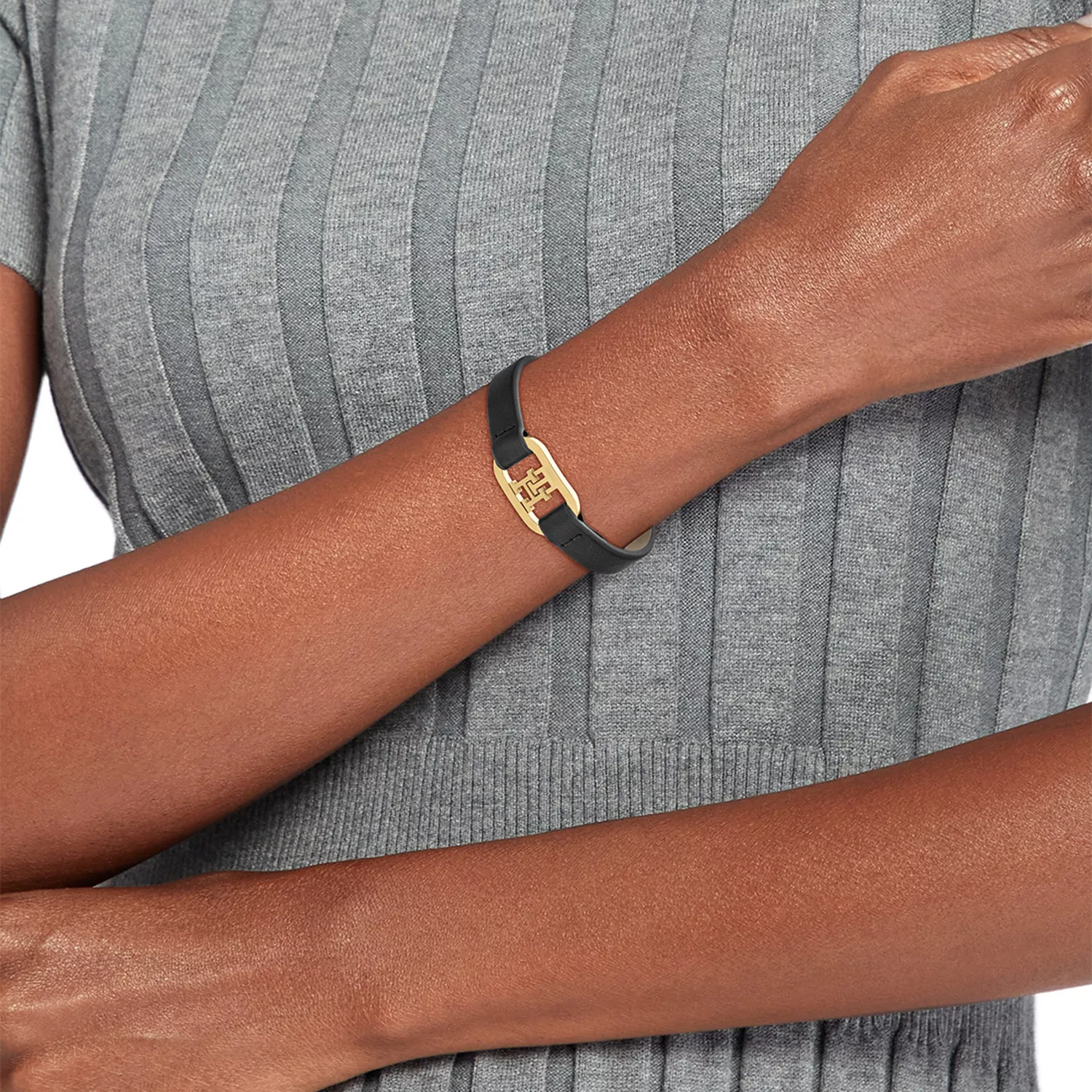 Tommy Hilfiger TH Monogram Bracelet Leather 2780830 - Ditur
