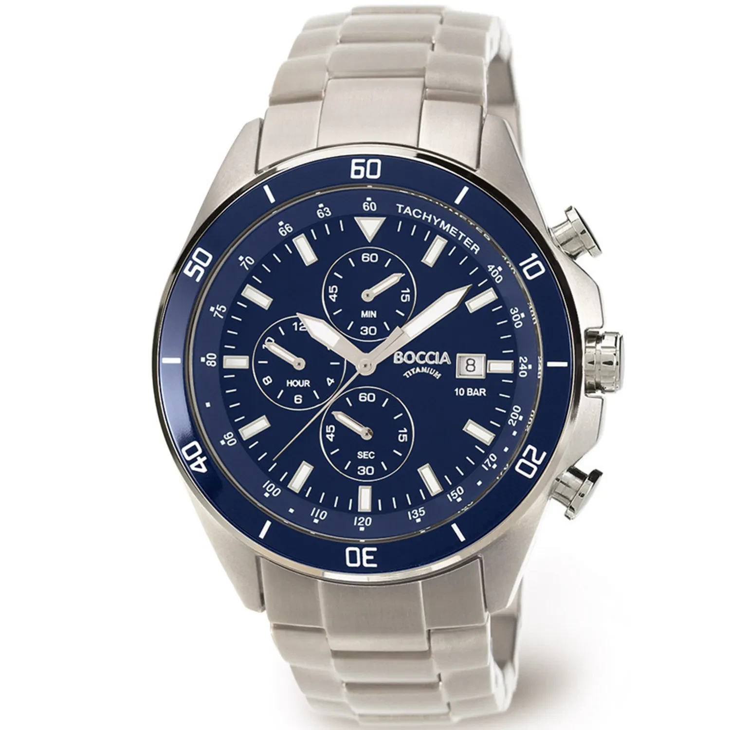 Chronograph Watch Boccia Titan Chronograph 3771-01 Mens Boccia