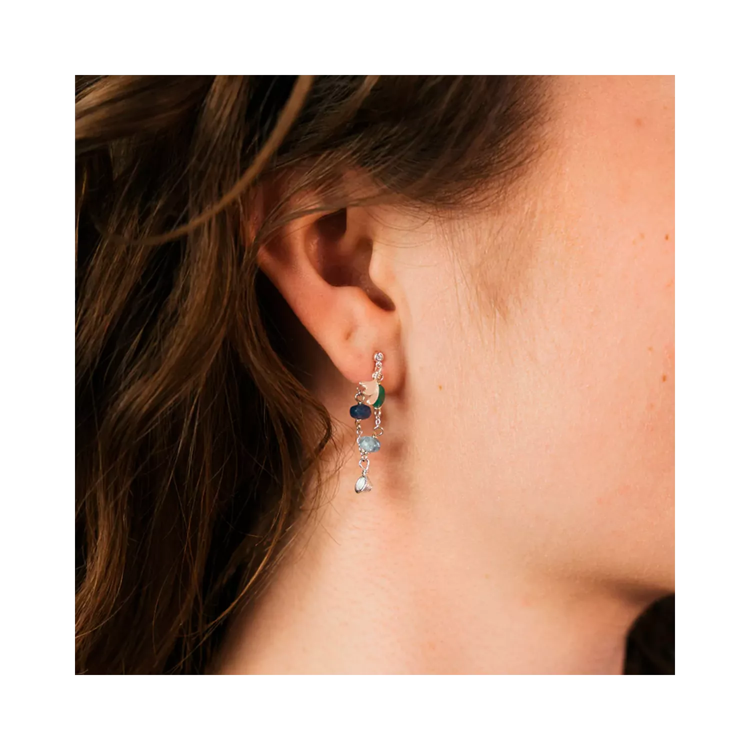 Dulong Piccolo Sea Breeze Earrings Silver PIC1-F2015 Ditur