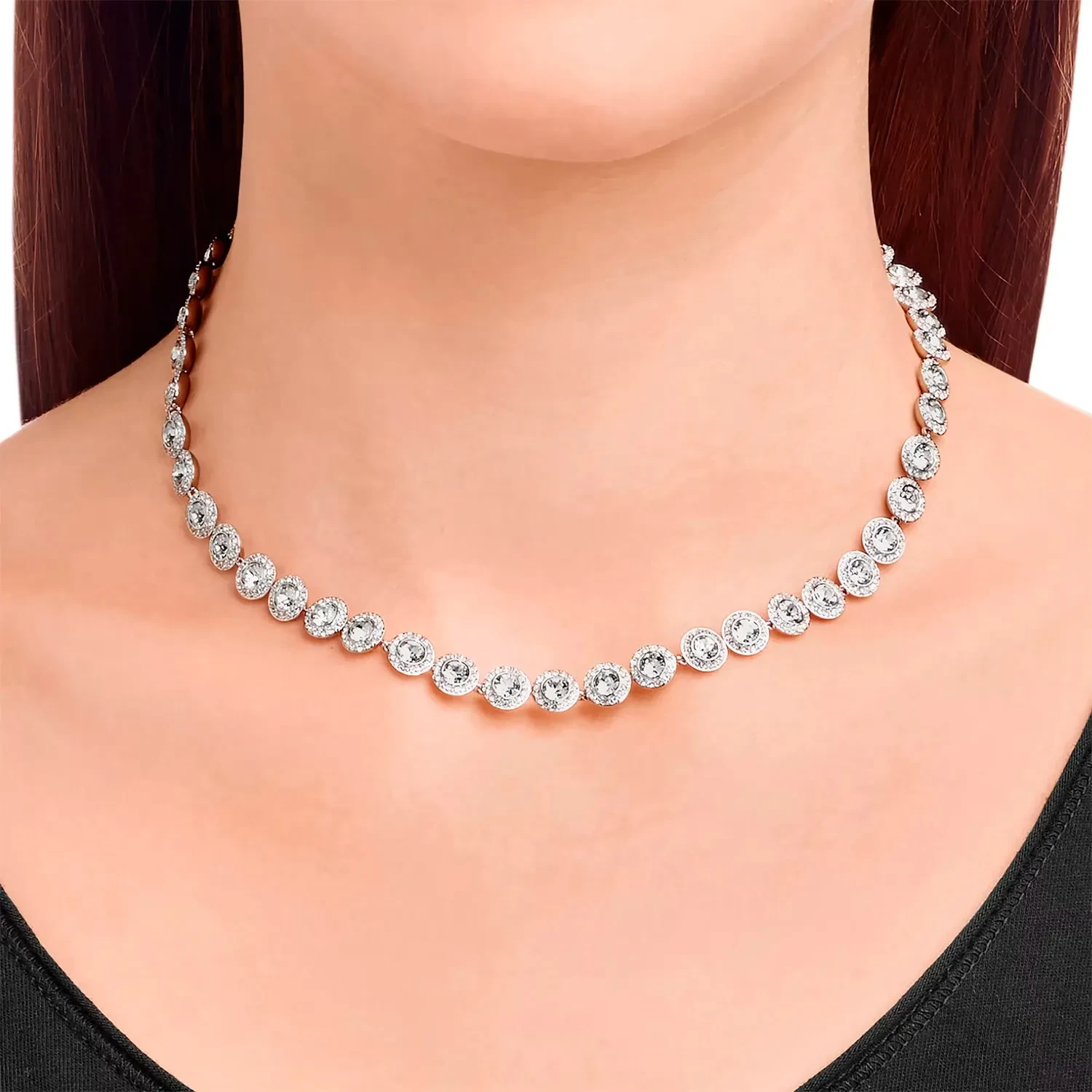 Swarovski Una Angelic Tennis Necklace Stainless Steel 511770