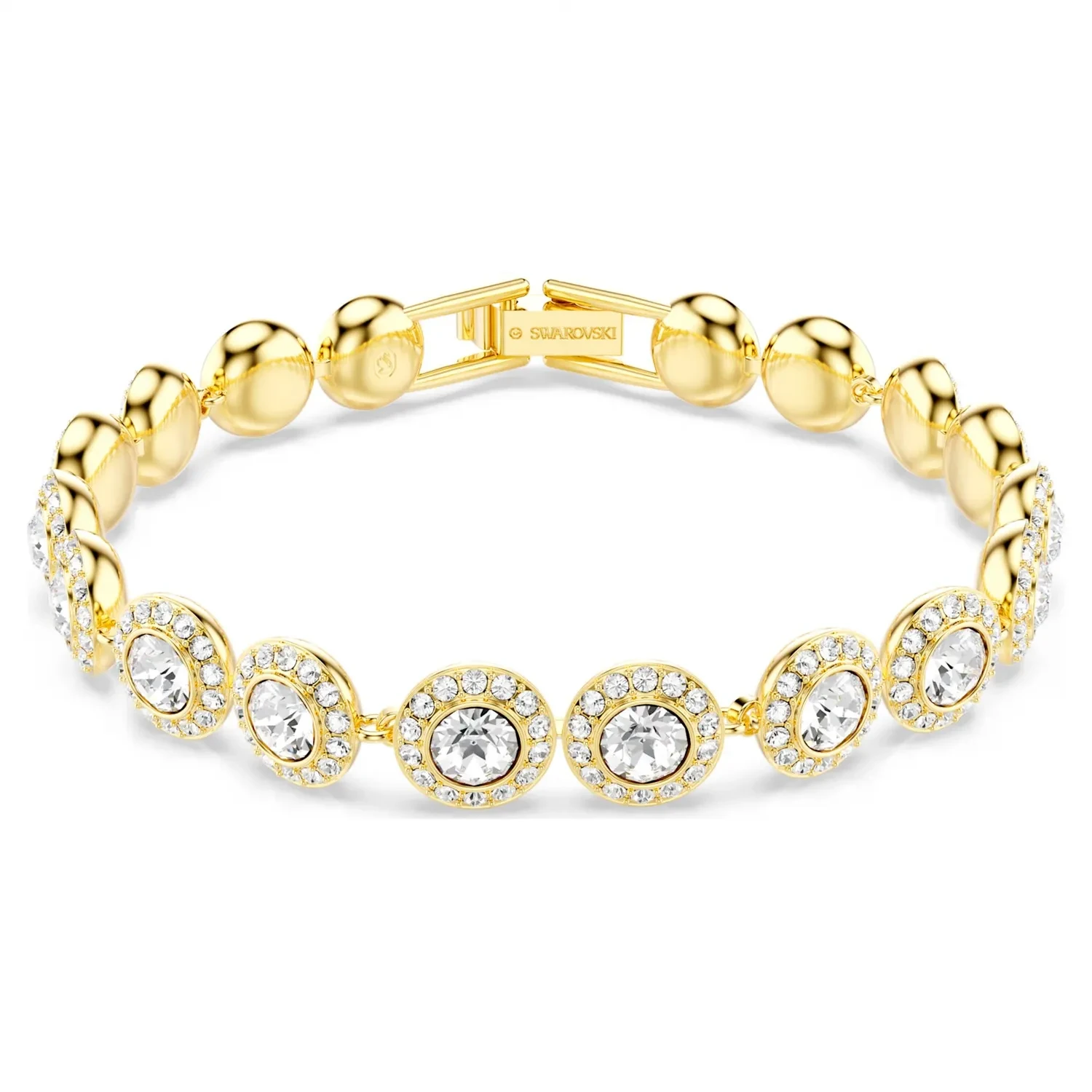 Swarovski Una Angelic Tennis Bracelet Goldplated Stainless S