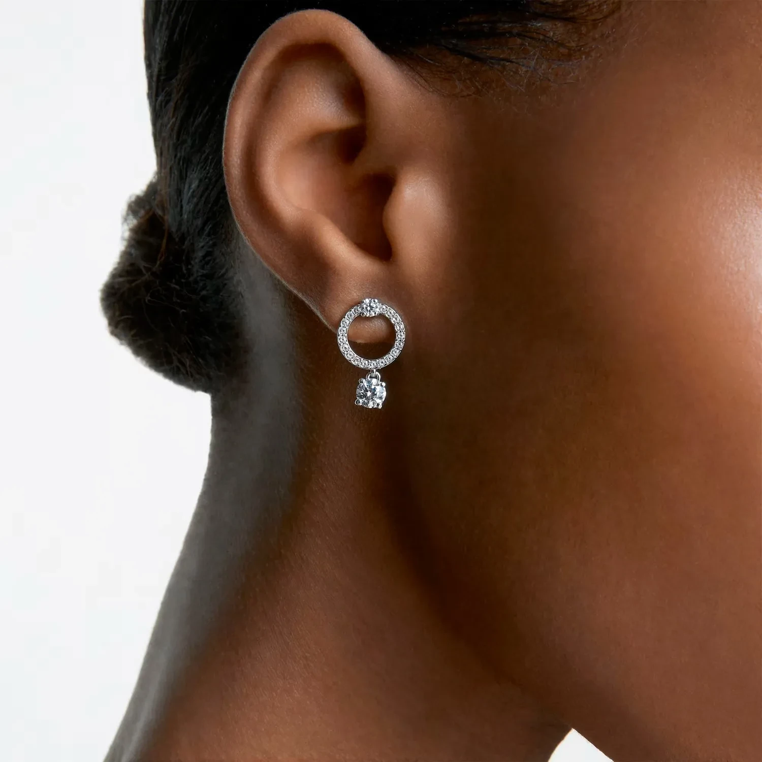 Swarovski Constella Hoop Earrings Stainless Steel 5563278 -