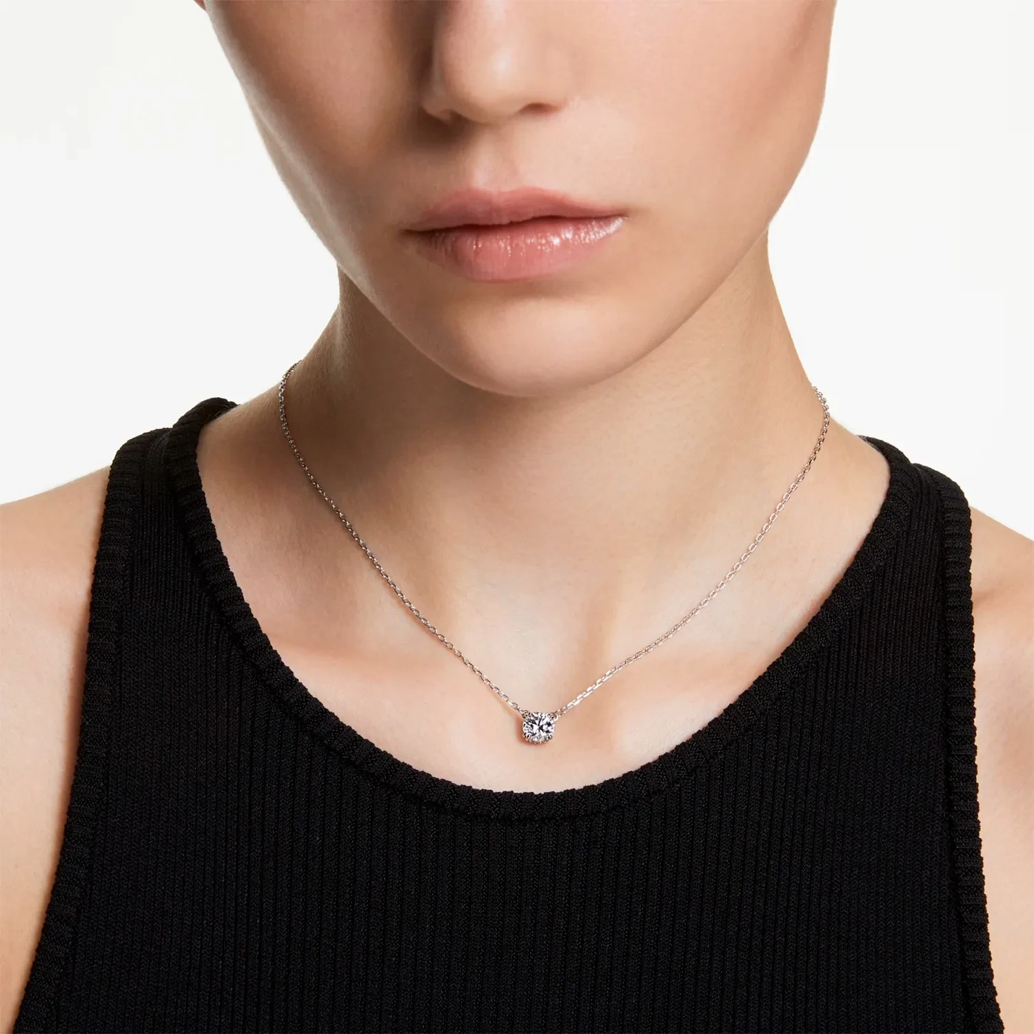 Swarovski Stilla Pendant Necklace Stainless Steel 5636706 -
