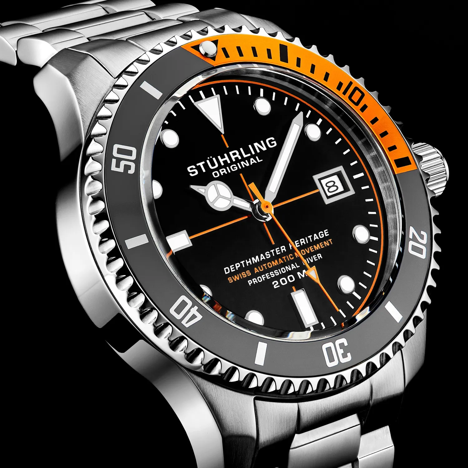 Stührling Swiss Movement Automatic Depthmaster Dit