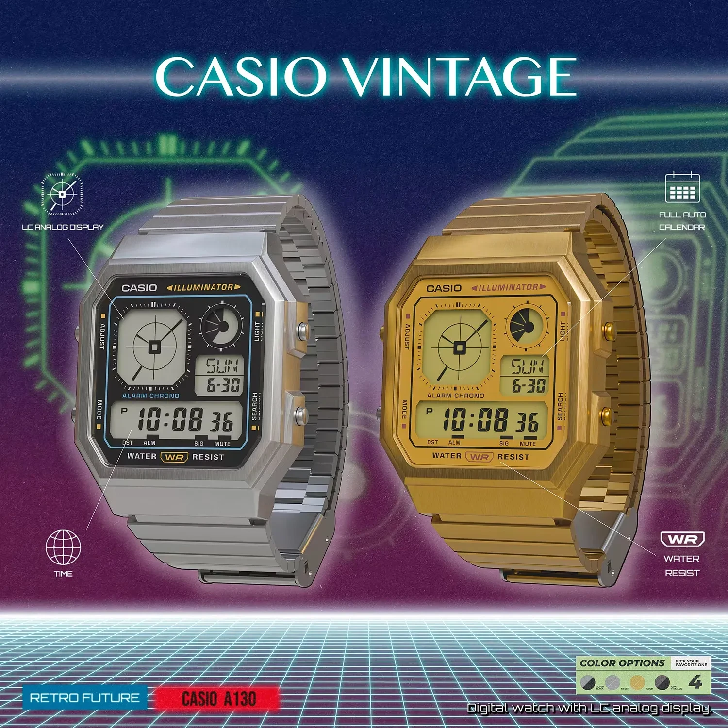 Casio Edgy A130WEG-9AEF - Ditur
