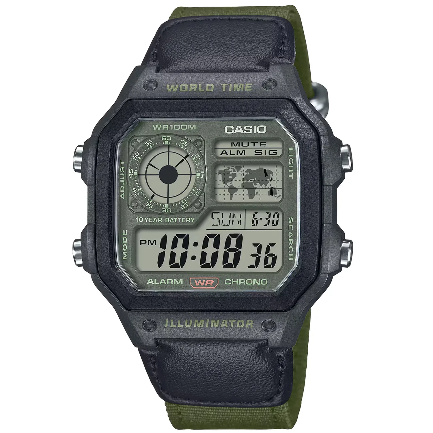 Casio Illuminator Casio Alarm Chrono Set Time Casio Illuminator