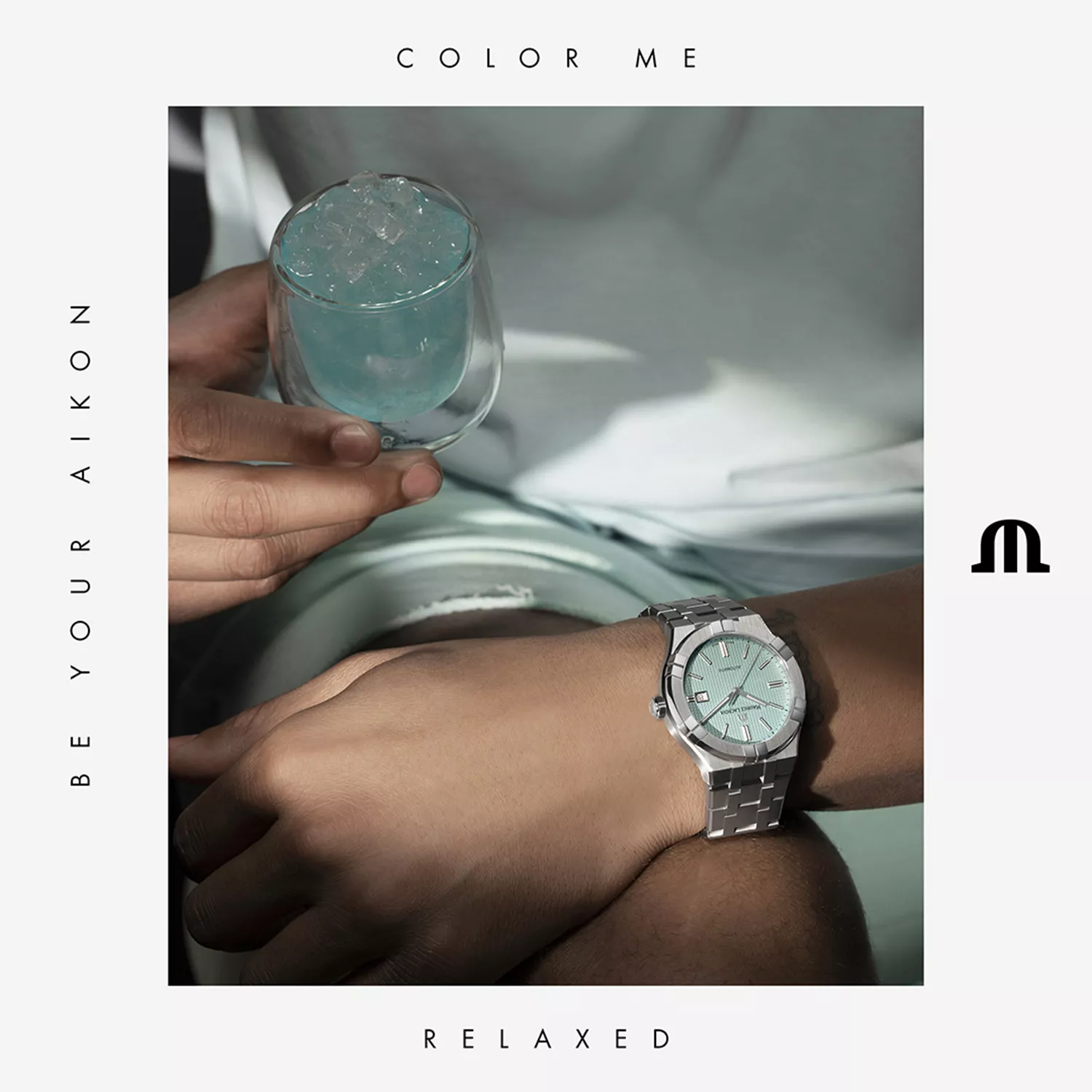 豊富な，定番人気 モーリスラクロアAI6007-SS00F-431-C [ターコイズ SS