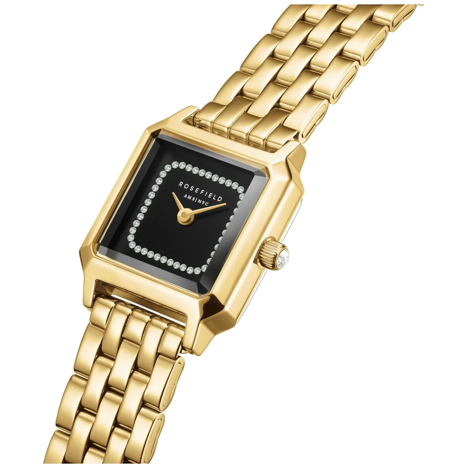 Rosefield NYC Box Watch Works New Battwry Luxury Watch Boxy XS Rose Gold Leather | Rosefield Official – Rosefield  main image 2