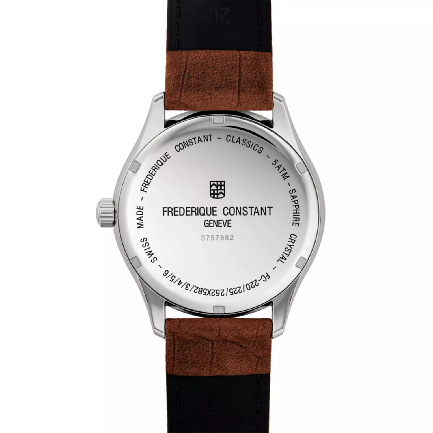 FREDERIQUE CONSTANT　20ミリ Frederique Constant Classics Index Quartz FC-220DGS5B6 - Dit
