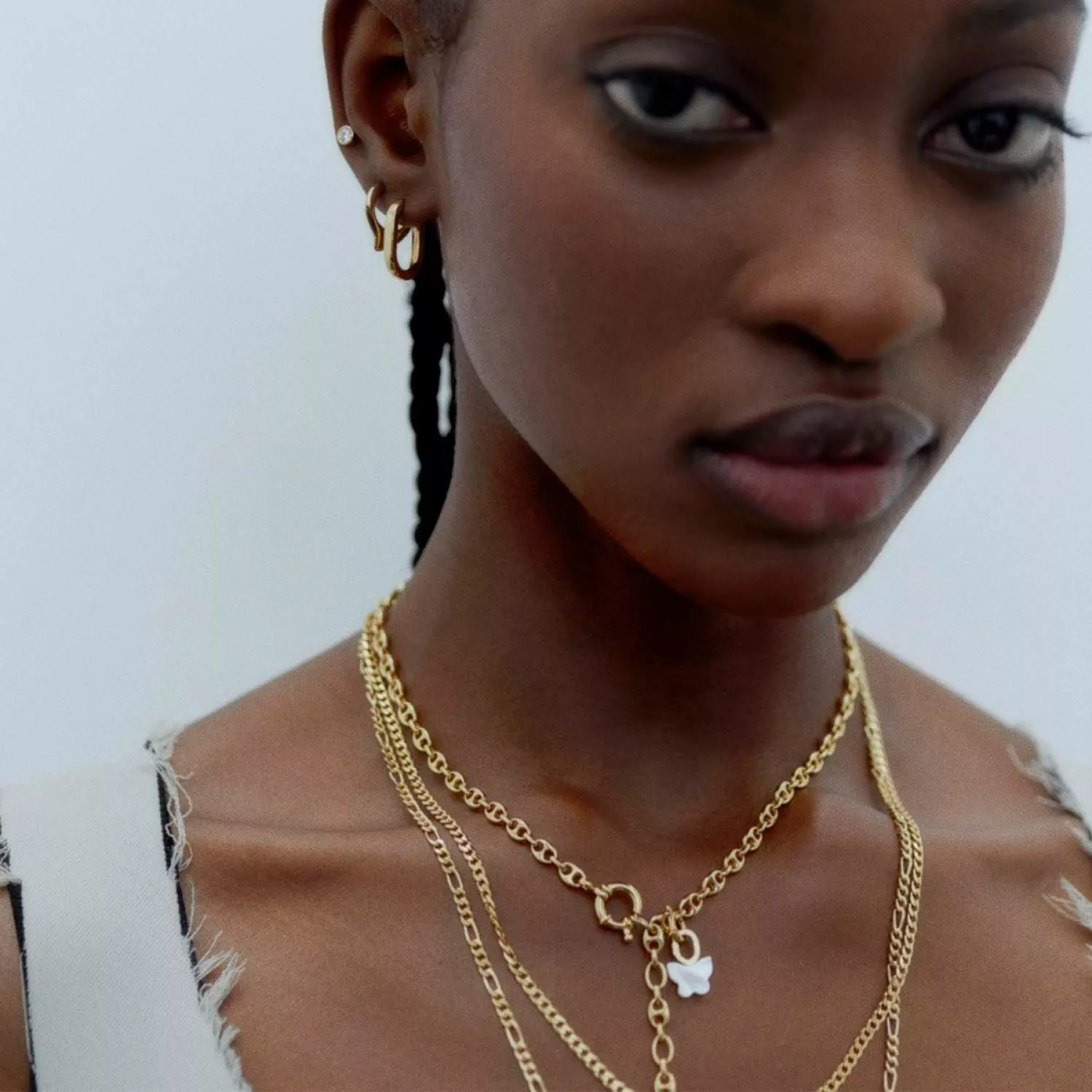 Maria Black Negroni Necklace Goldplated Silver 300432YG - Di