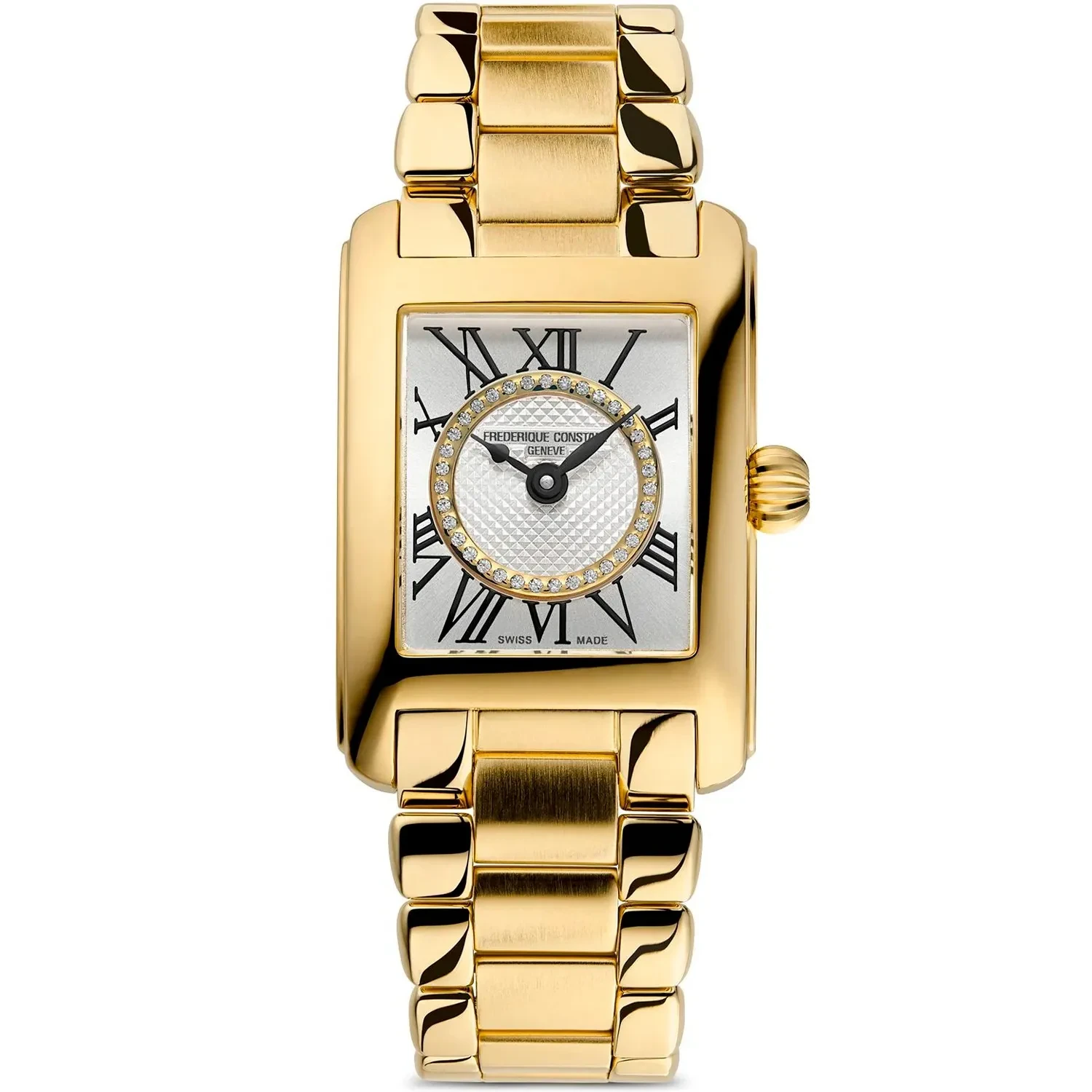 Frederique Constant ゴールドカラー クロノグラフ　クオーツ Frederique Constant Classics Carrée FC200MCDC25B