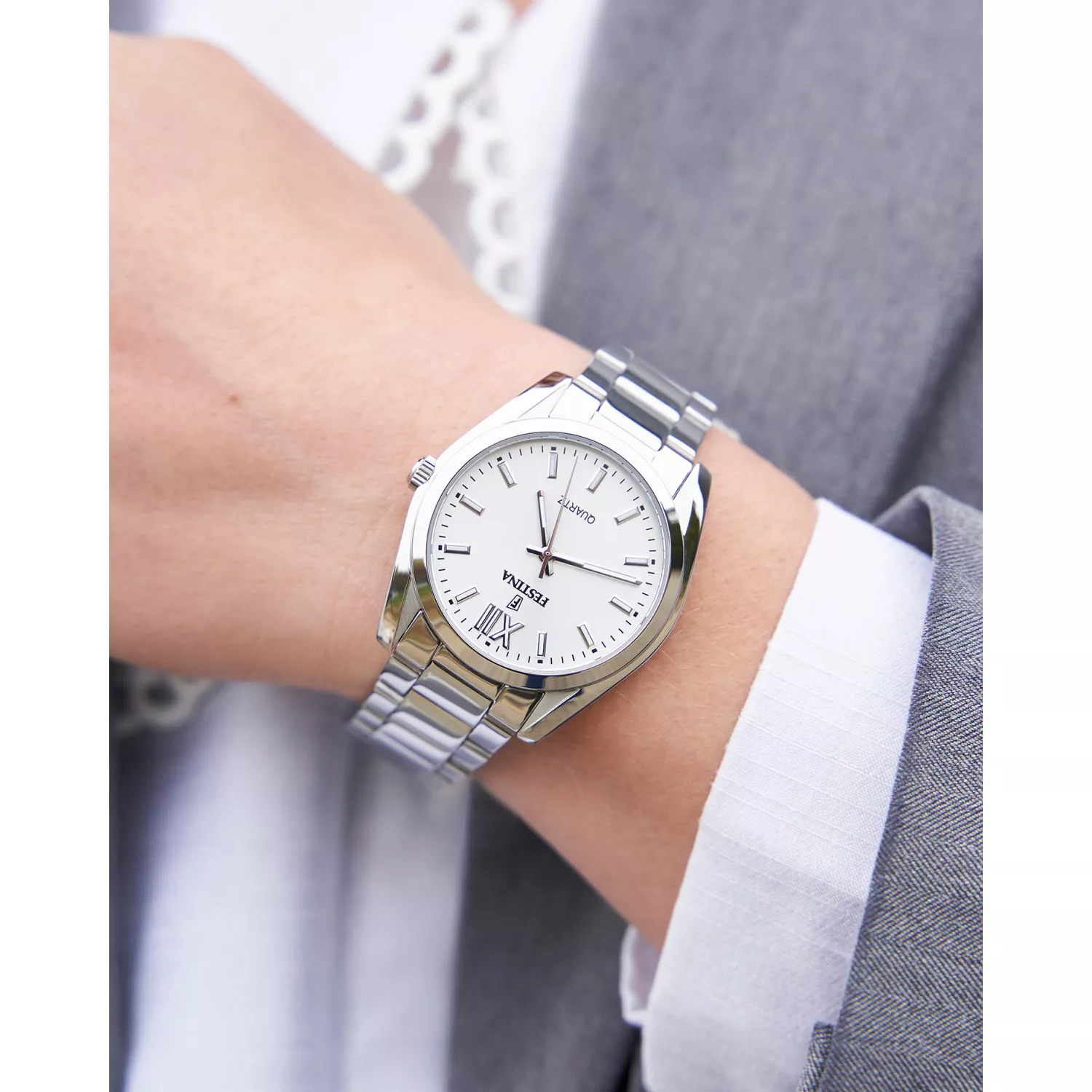 Festina ボーイフレンドコレクション F20622/I レディース腕時計 ブレスレット, ブレスレット 並行輸入品 FESTINA WOMEN\u0027S BLUE STAINLESS STEEL WATCH BRACELET F20622⁄I