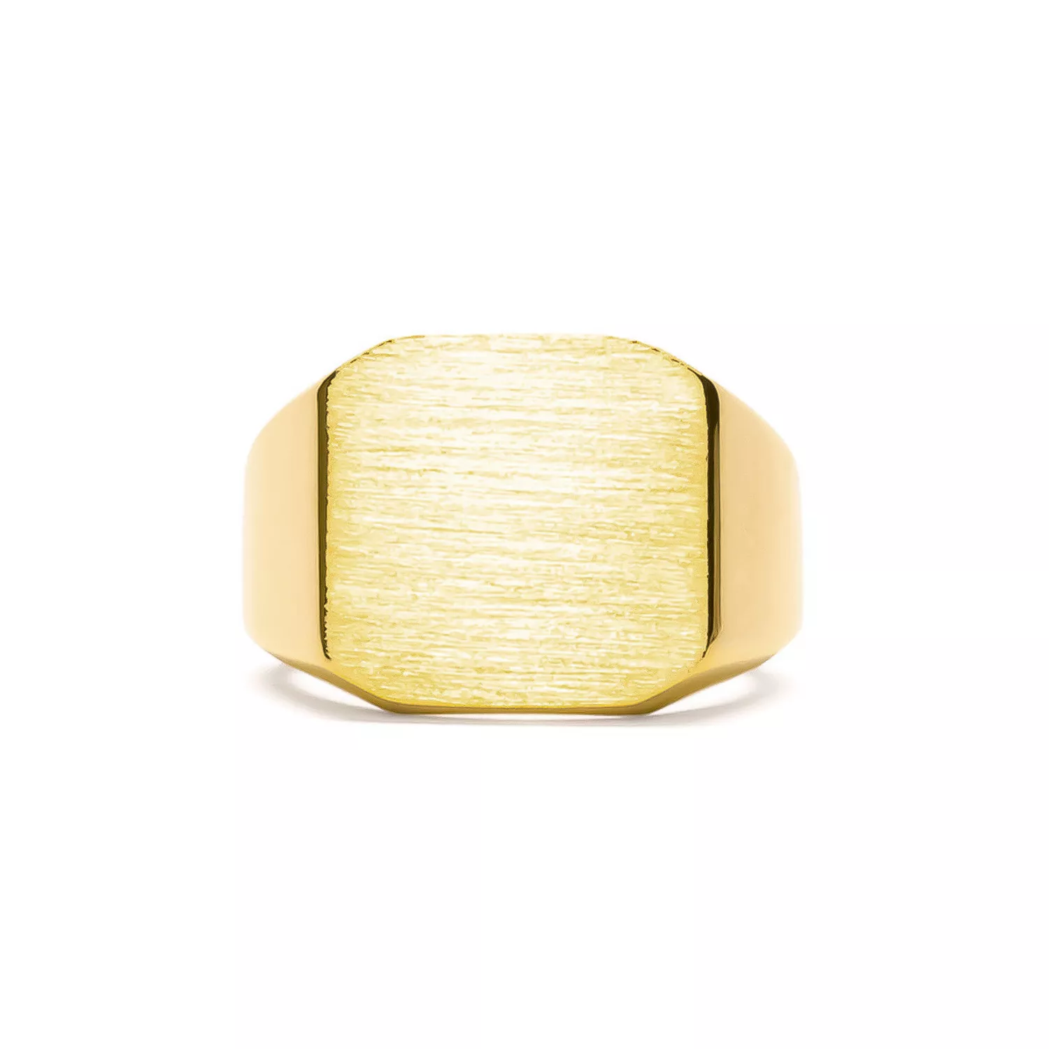 IX Studios Octagon Signet Ring Goldplated Silver DMN0290GD -