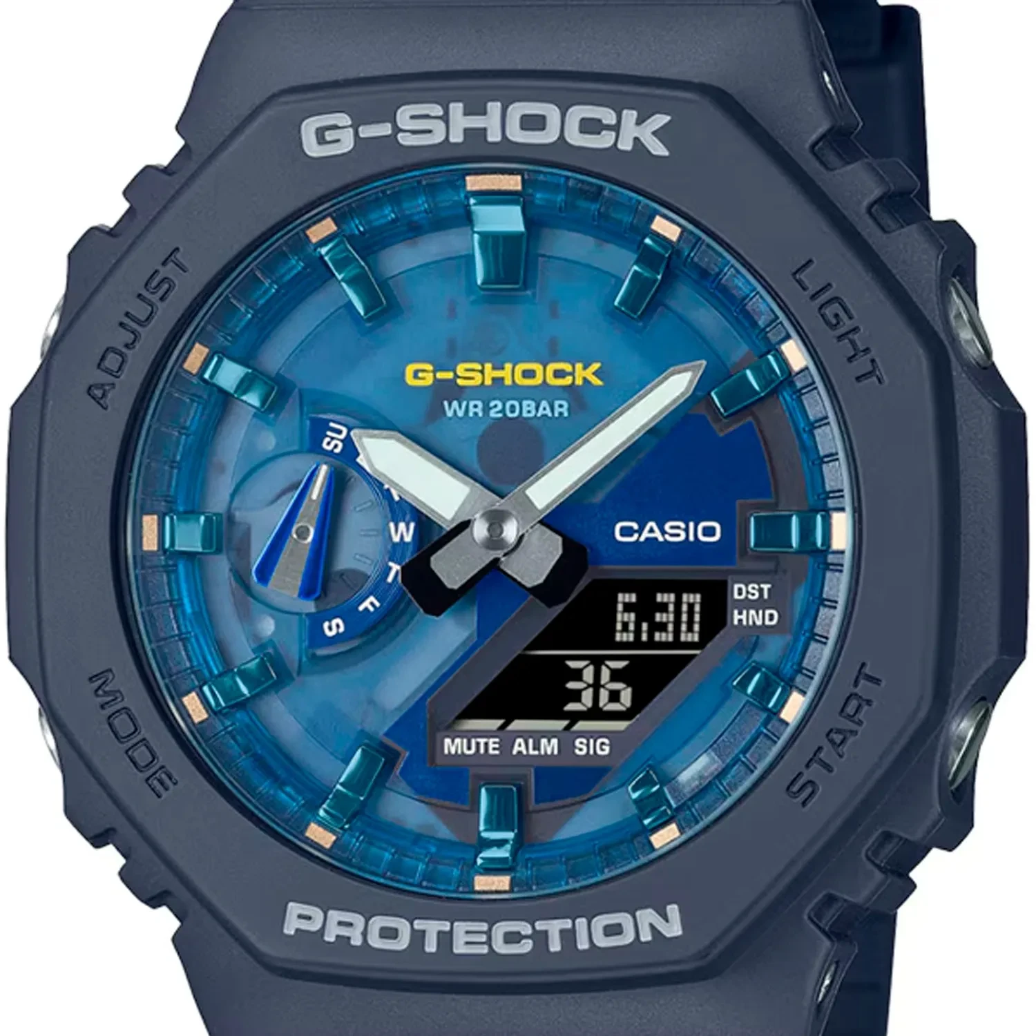 Ｇ-SHOCK ga-2100as-2a Casio G-Shock | GA2100-2A2 – Assaleh Joailleries - Jewellers