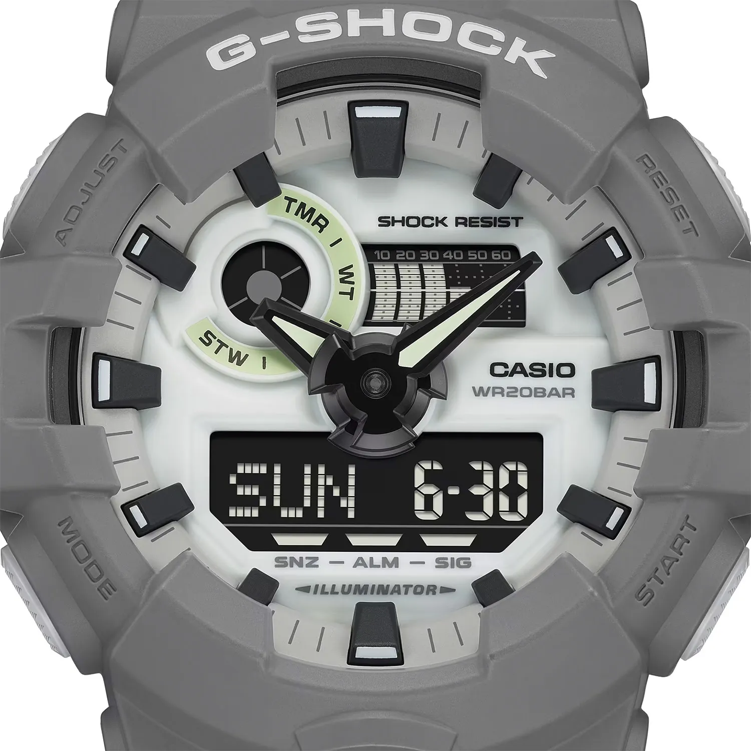 Ga 700 Casio Wr20bar White Casio GA-700-1BER G-Shock Mens Watch