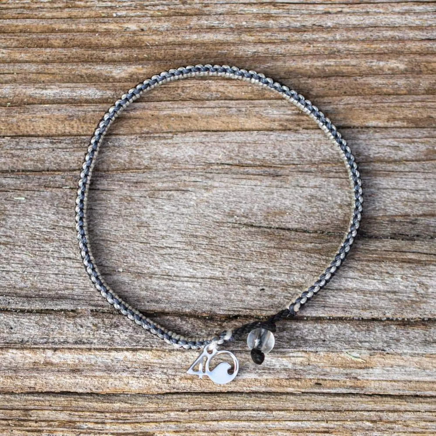 4Ocean Great Shark Braided Bracelet Nylon Whiteshark01 Dit