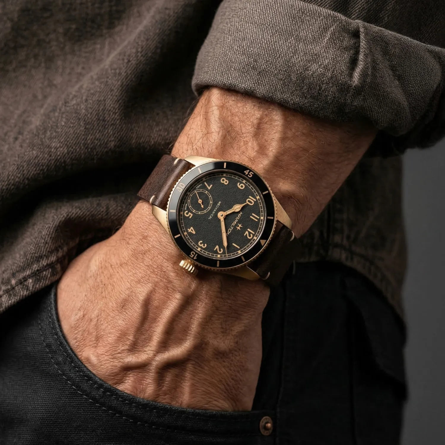 Hamilton Khaki Aviation Pilot Pioneer Bronze H76709530 - Dit