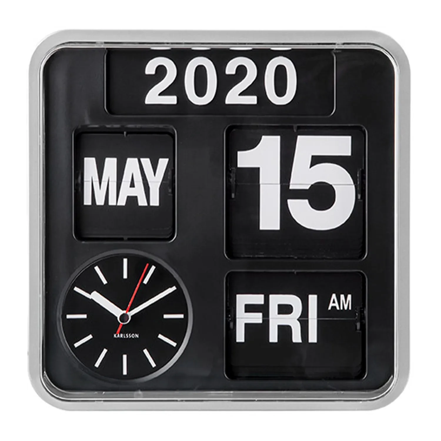 Karlsson Mini Flip Wall clock KA5364SI - Ditur