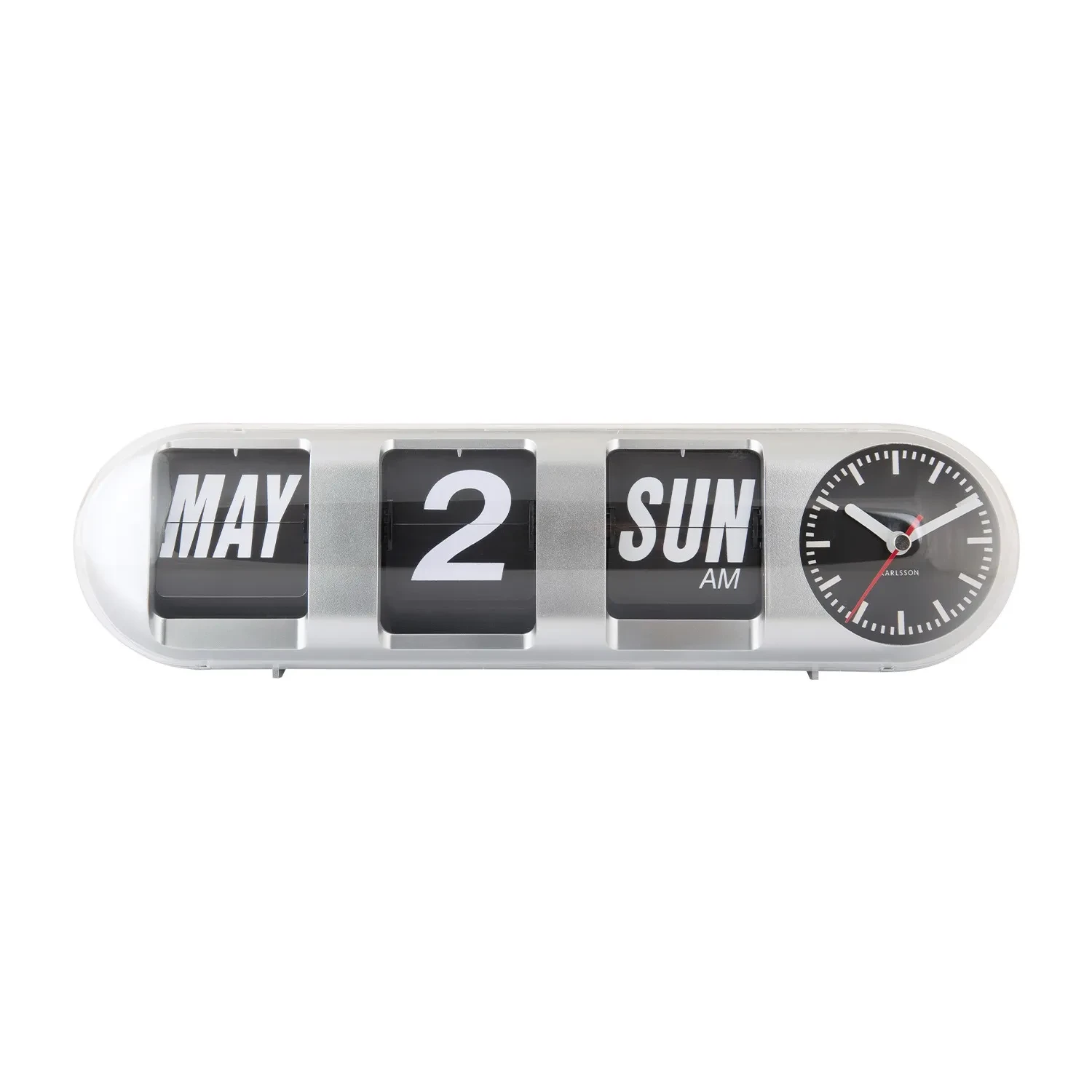 Karlsson Tube Flip Wall clock KA6032SI - Ditur