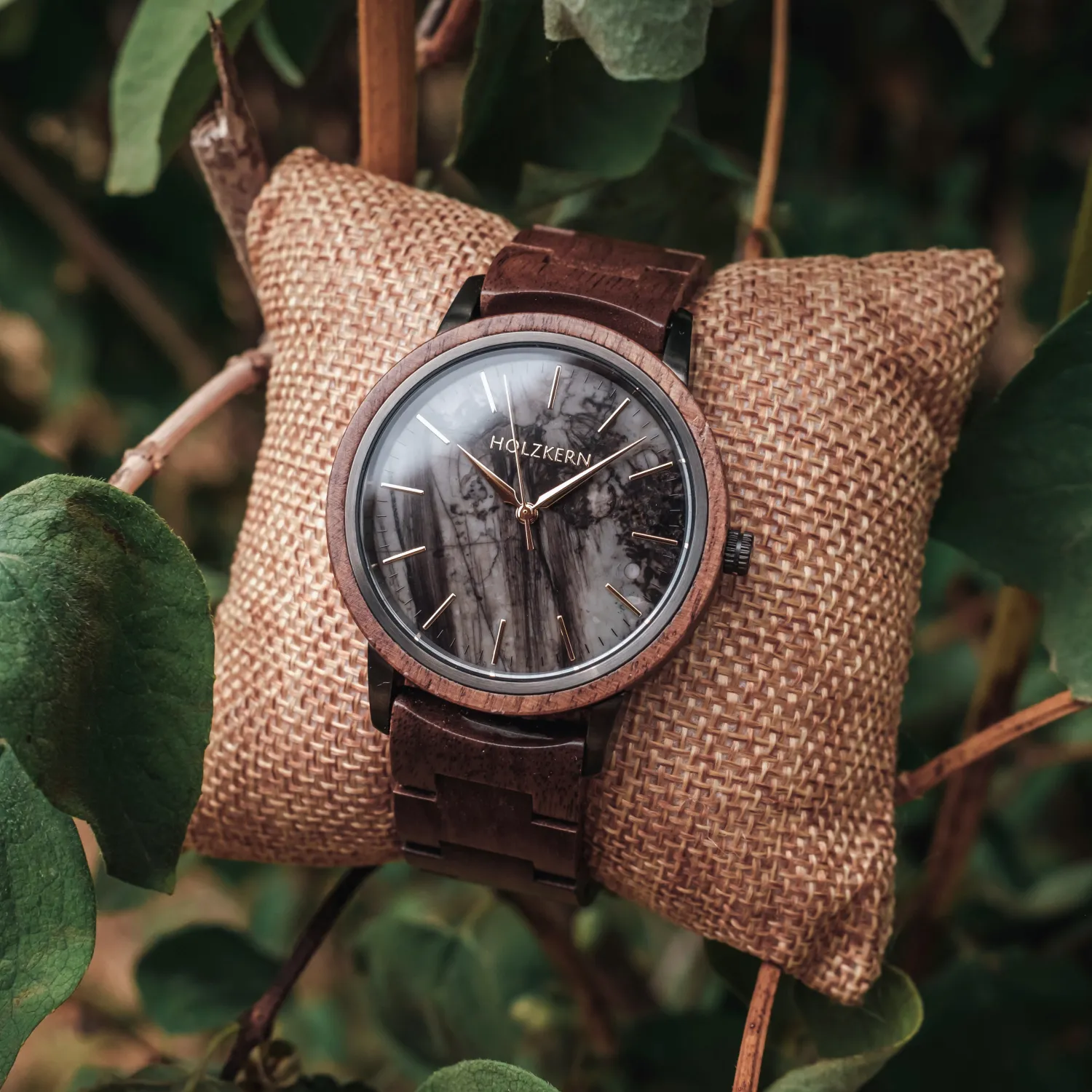 Ahorn Herren Armbanduhr Holzkern Holzkern Limited Edition 