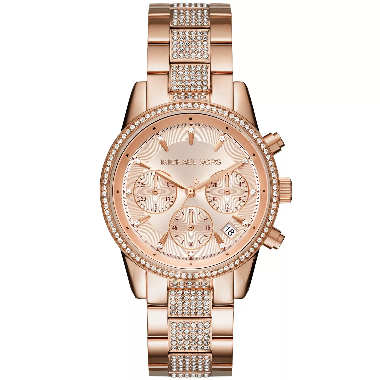 Michael Kors Rose Gold Watch MK3486 Michael Kors Ladies Watch Ritz MK6485 | Watches Prime main image 4