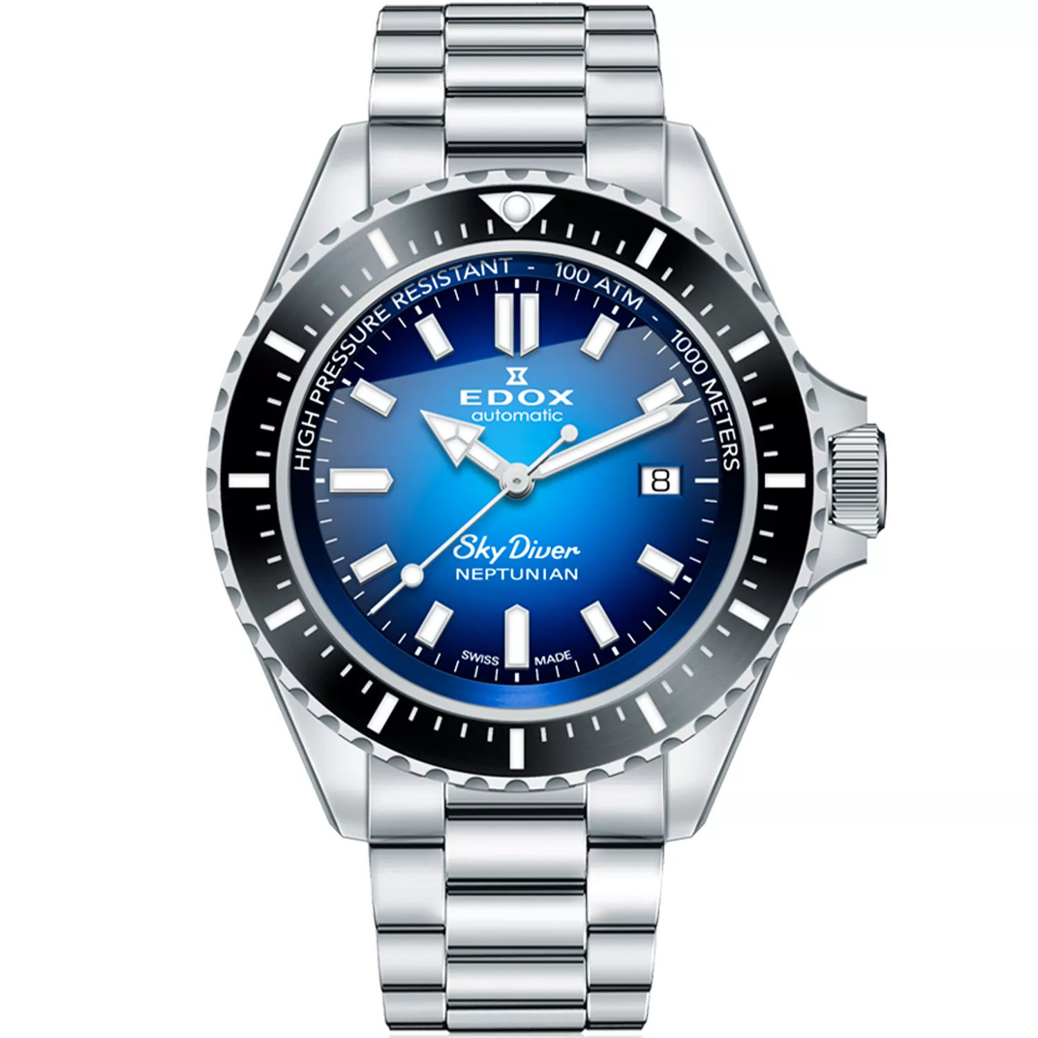 Edox SkyDiver Neptunian 80120-3NM-BUIDN - Ditur
