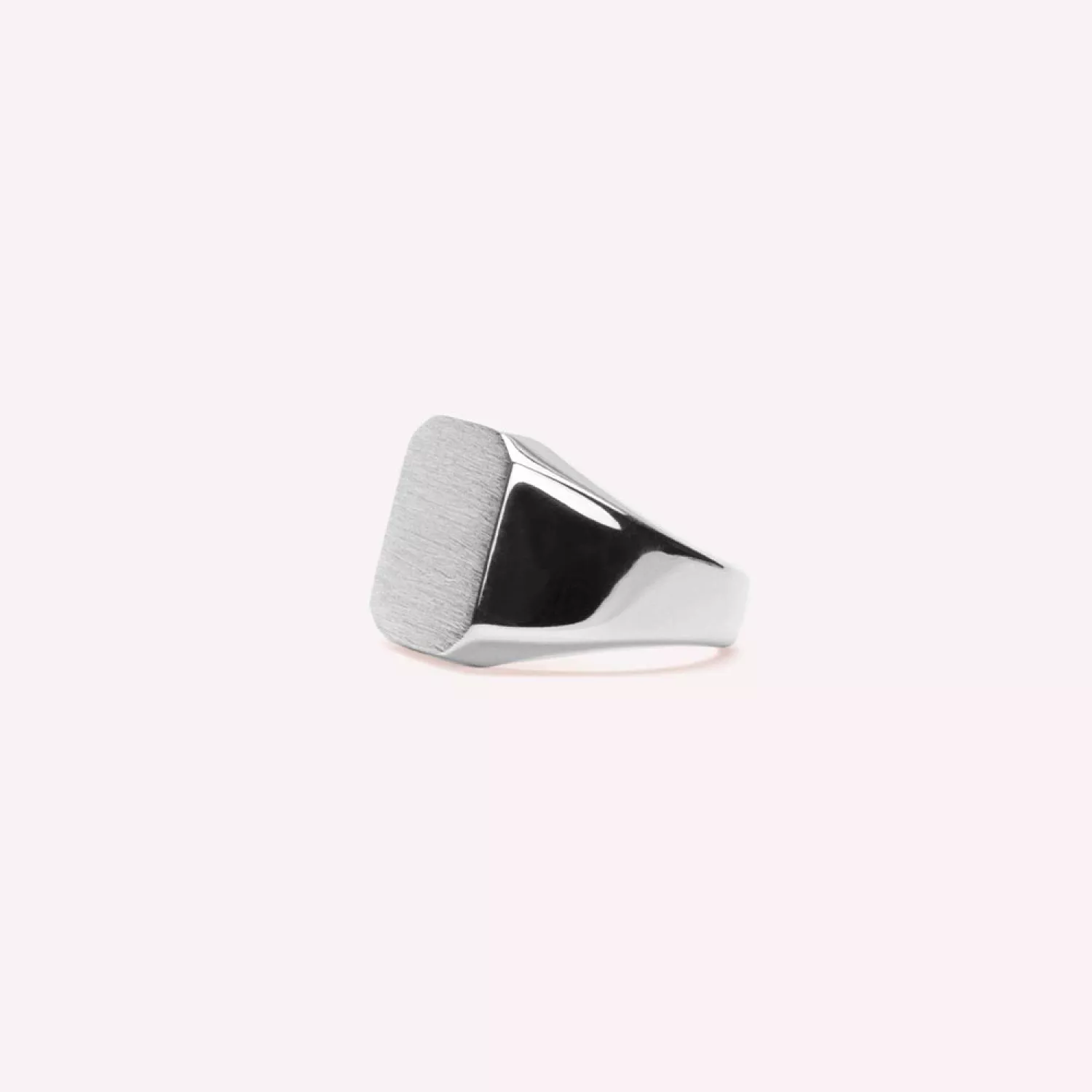 IX Studios Octagon Signet Ring Silver DMN0290RH - Ditur