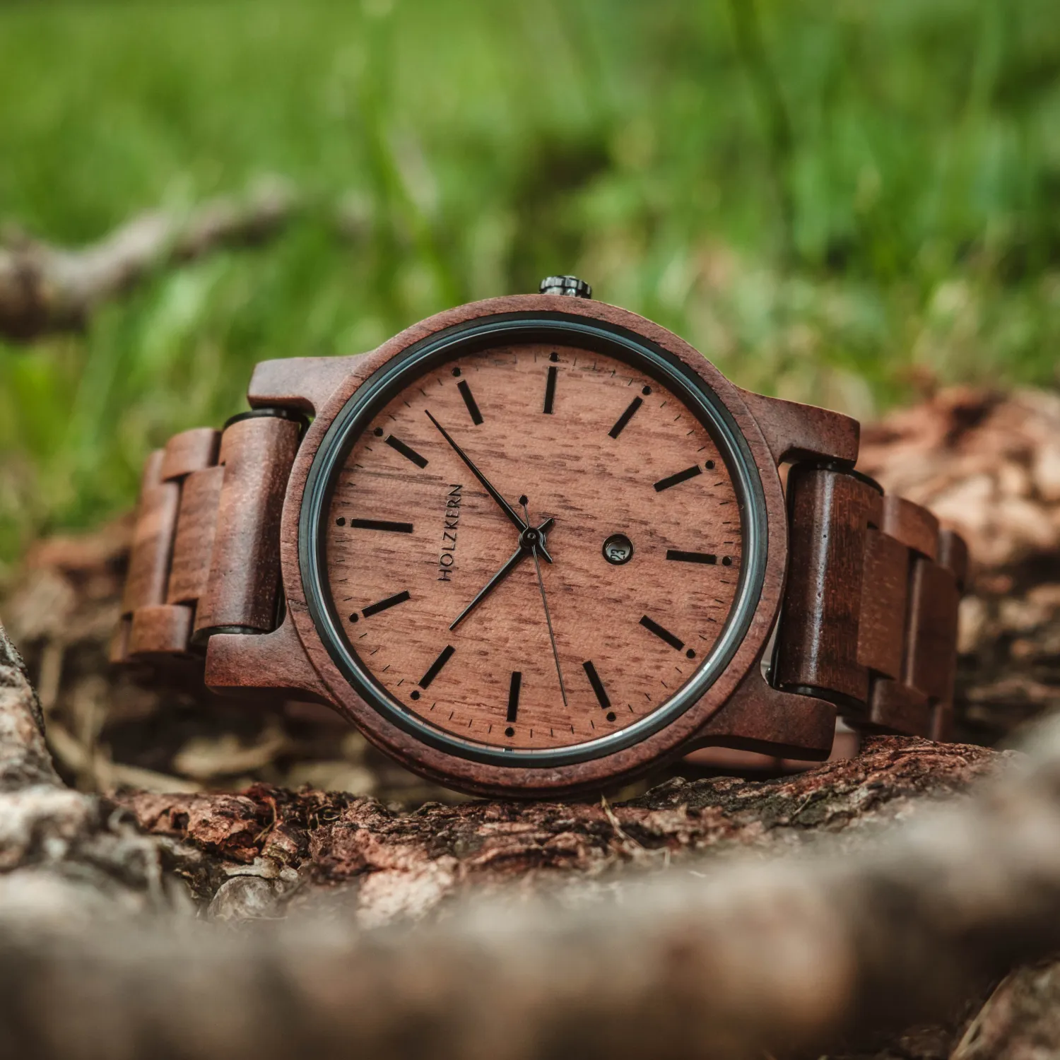 Holzkern Holzuhren Holzkern Chicago Armbanduhr QualitÃ¤t Holzkern