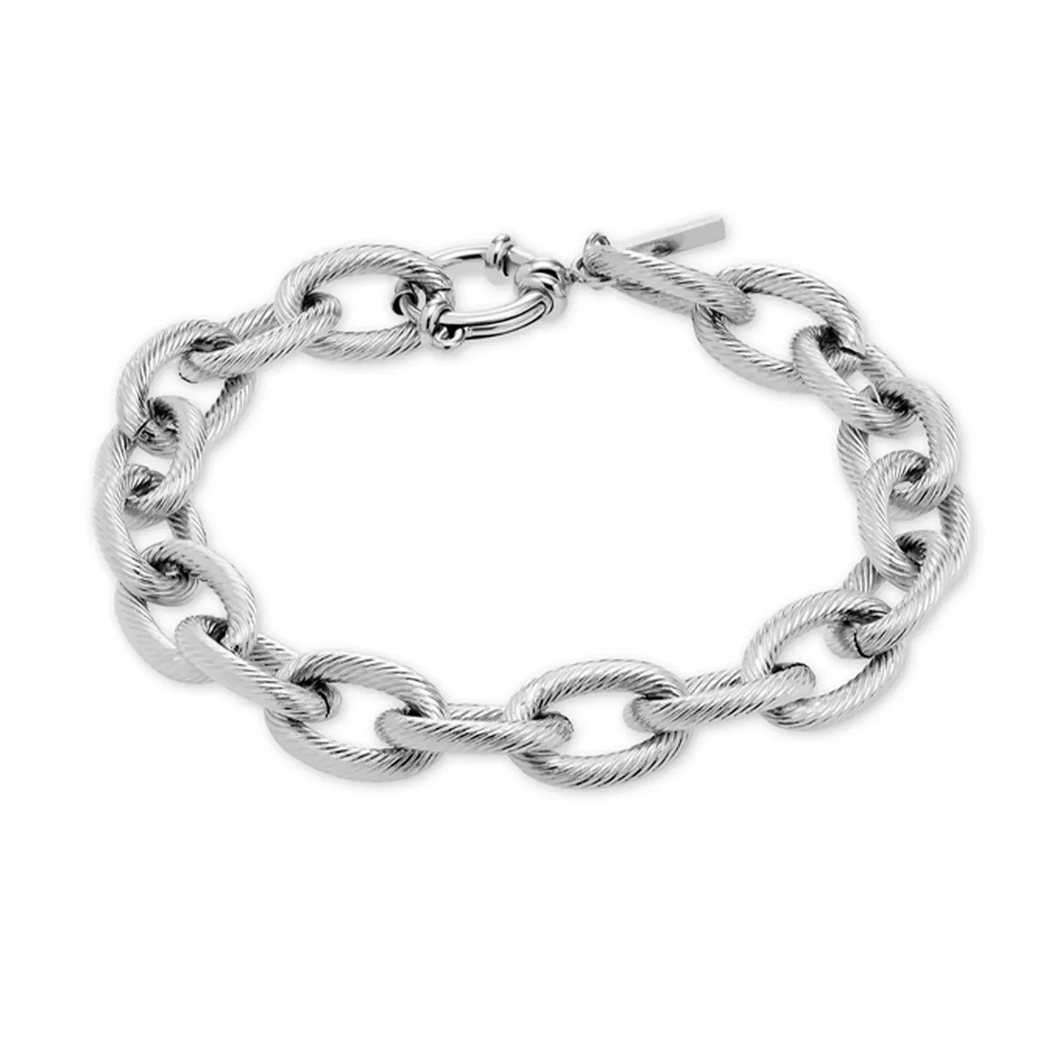 Esprit Silver-Tone Link Bracelet with Crystal Accent Buy White Austrian Crystal Eterna Link Bracelet in Sterling  main image 2