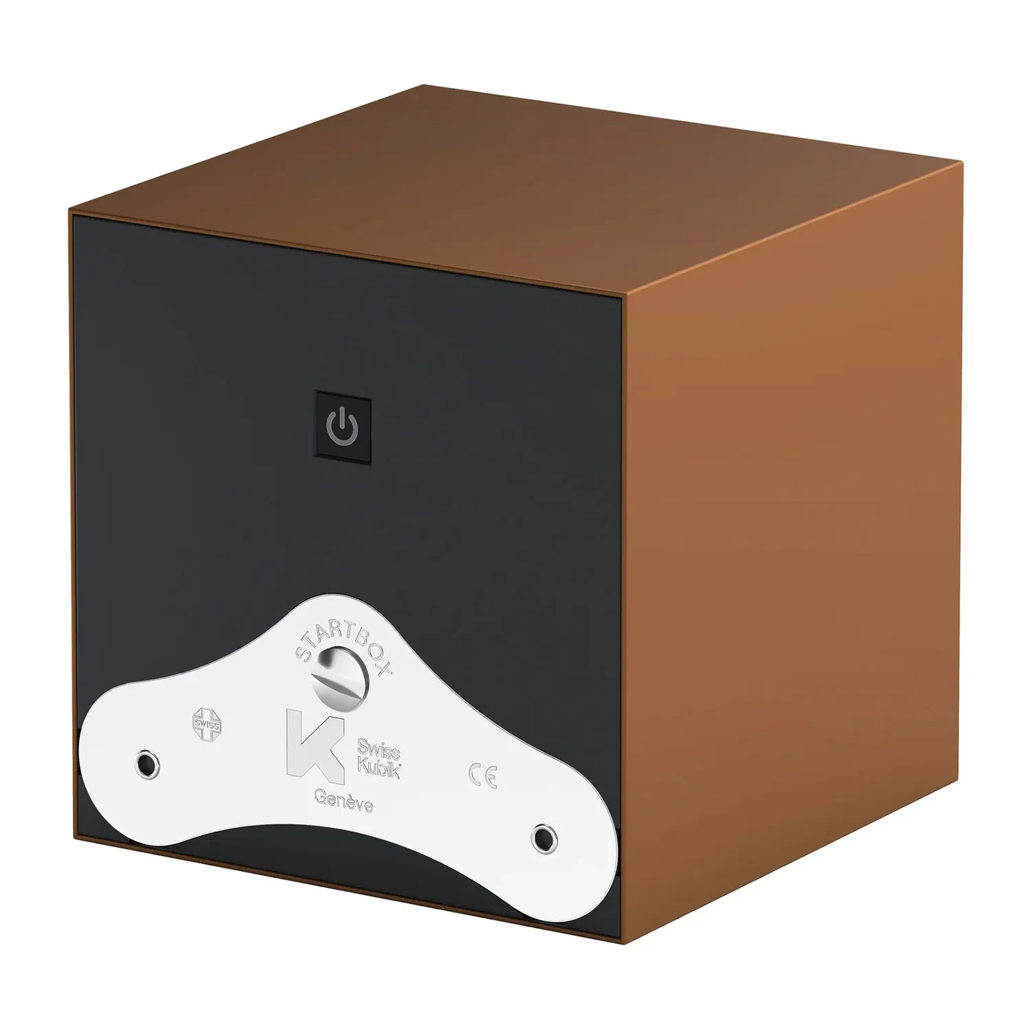 SwissKubik Startbox Bronze Watch Winder Watch Brown Plasti