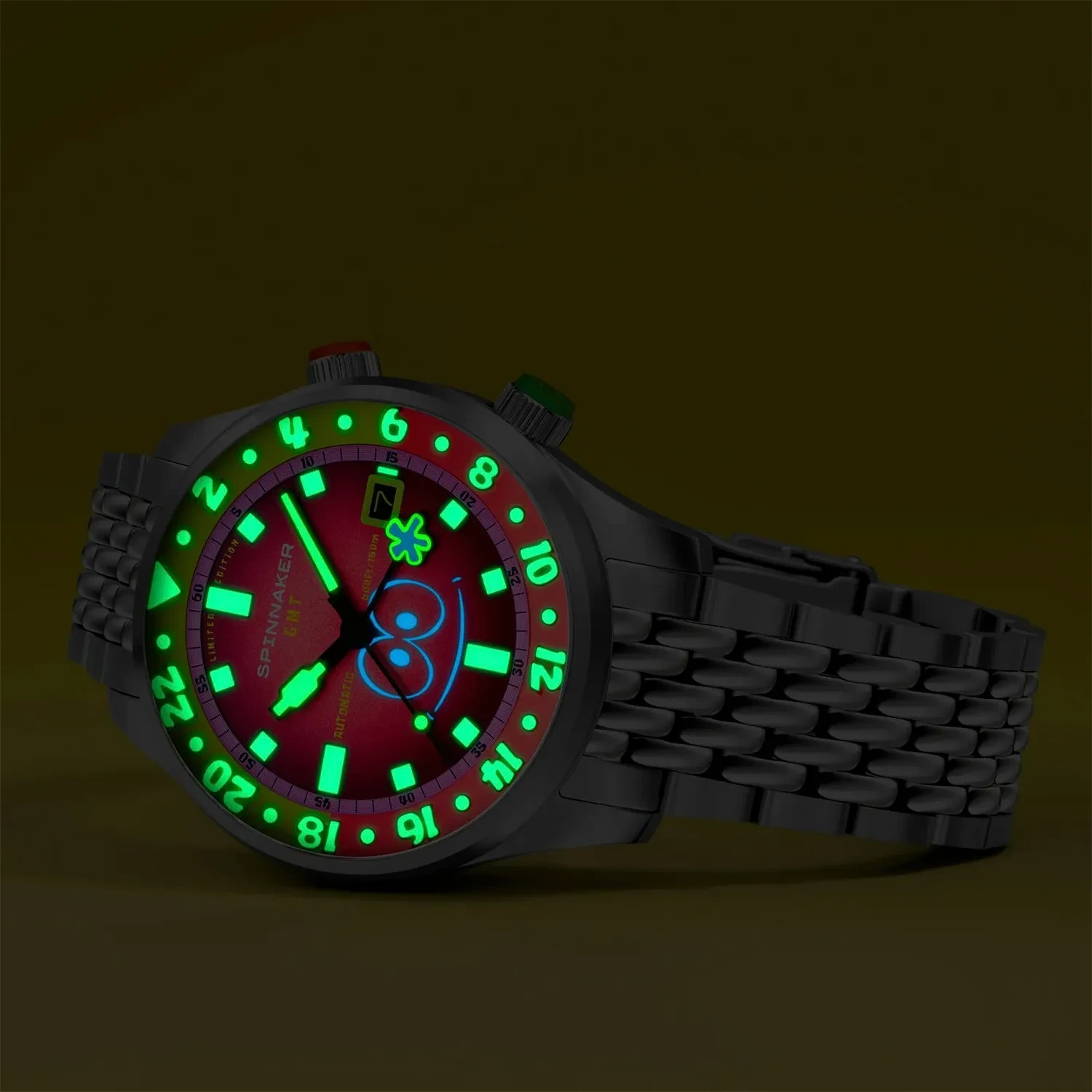Spinnaker Bradner GMT Automatic Spongebob Squarepants Bubbly
