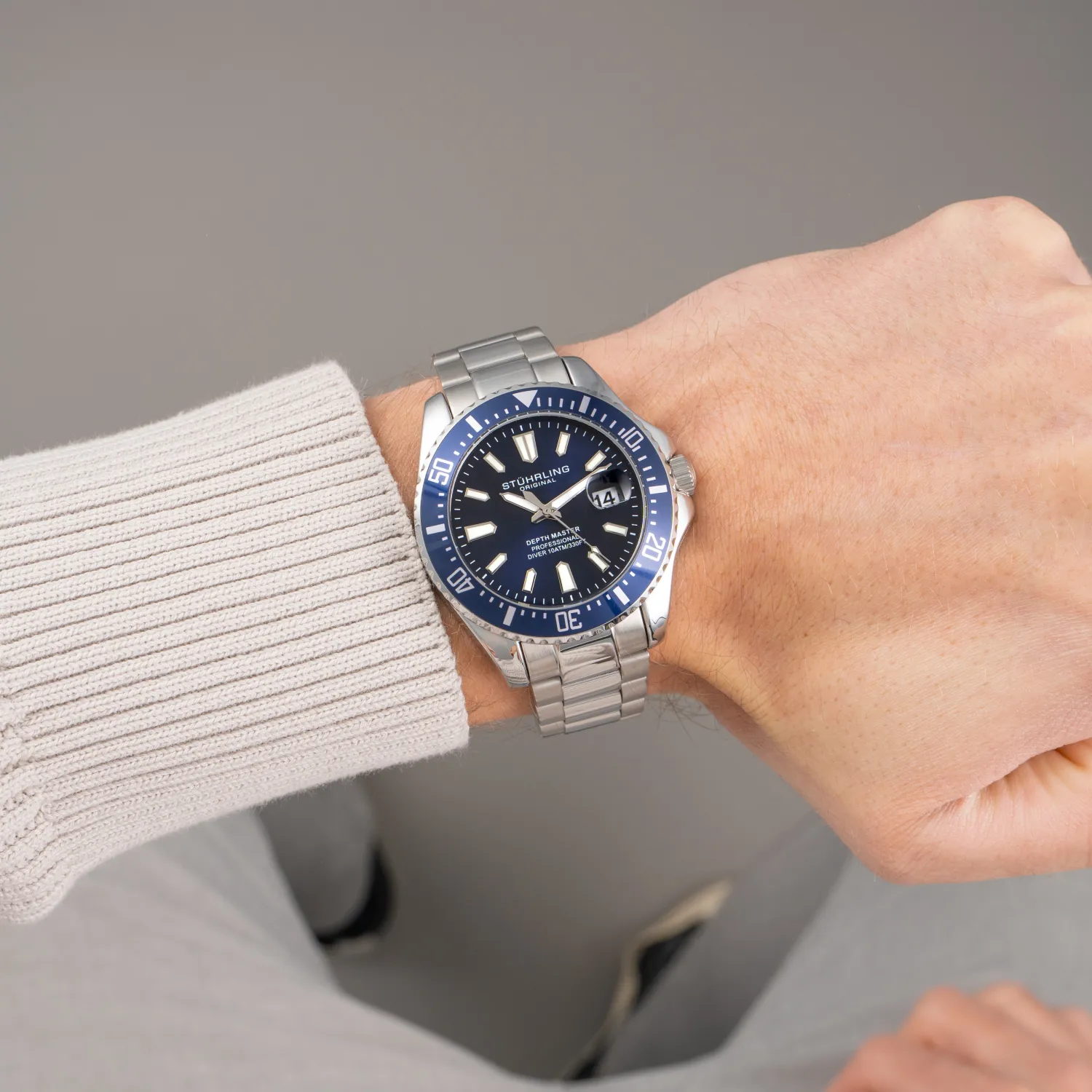 Quartz Stuhrling Deep Master Stührling Depthmaster Ditur