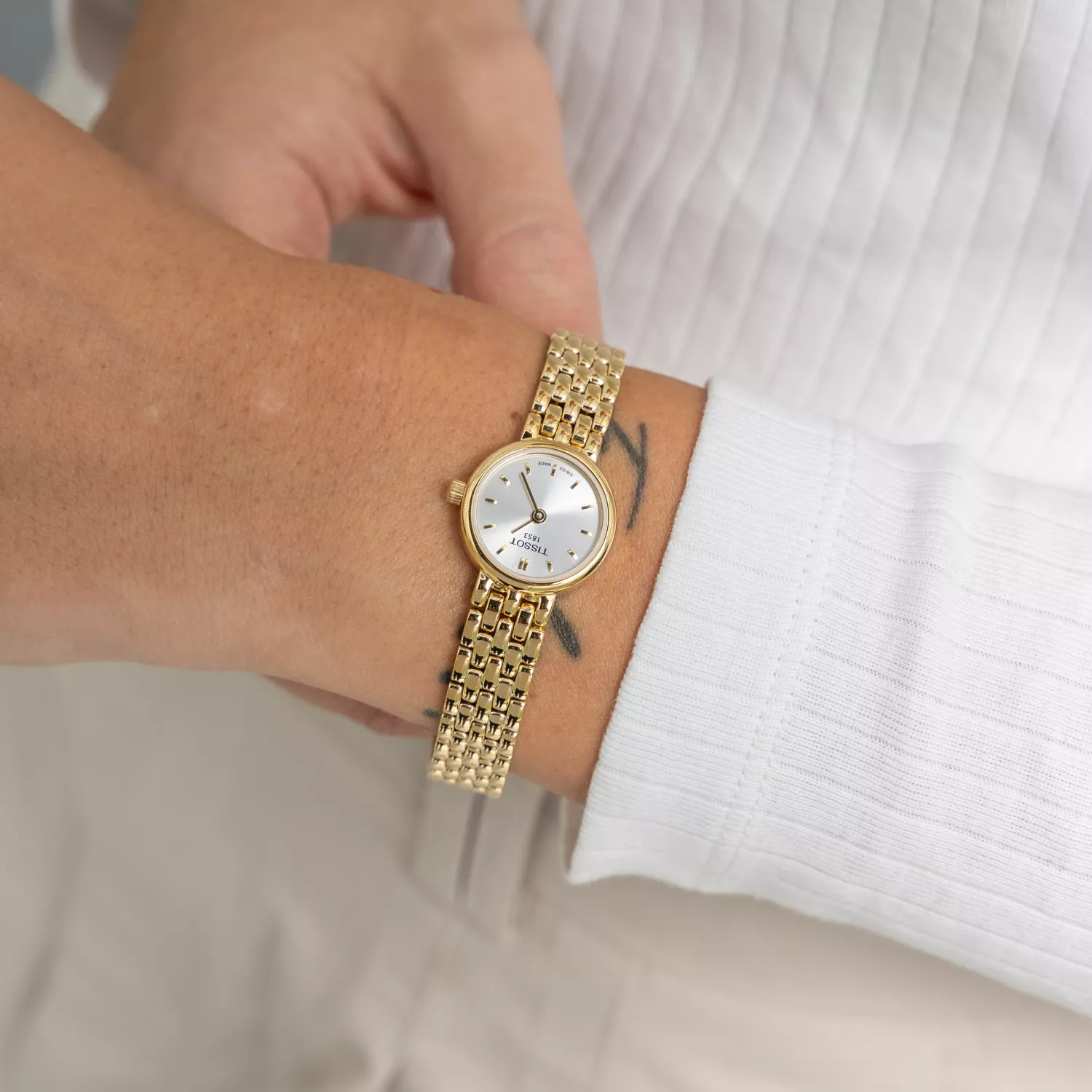 NWT Tissot T-Trend Lovely Silver Dial Ladies Watch T0580093303100 Tissot Lovely | Model T0580093303100 | Tissot® United States main image 2