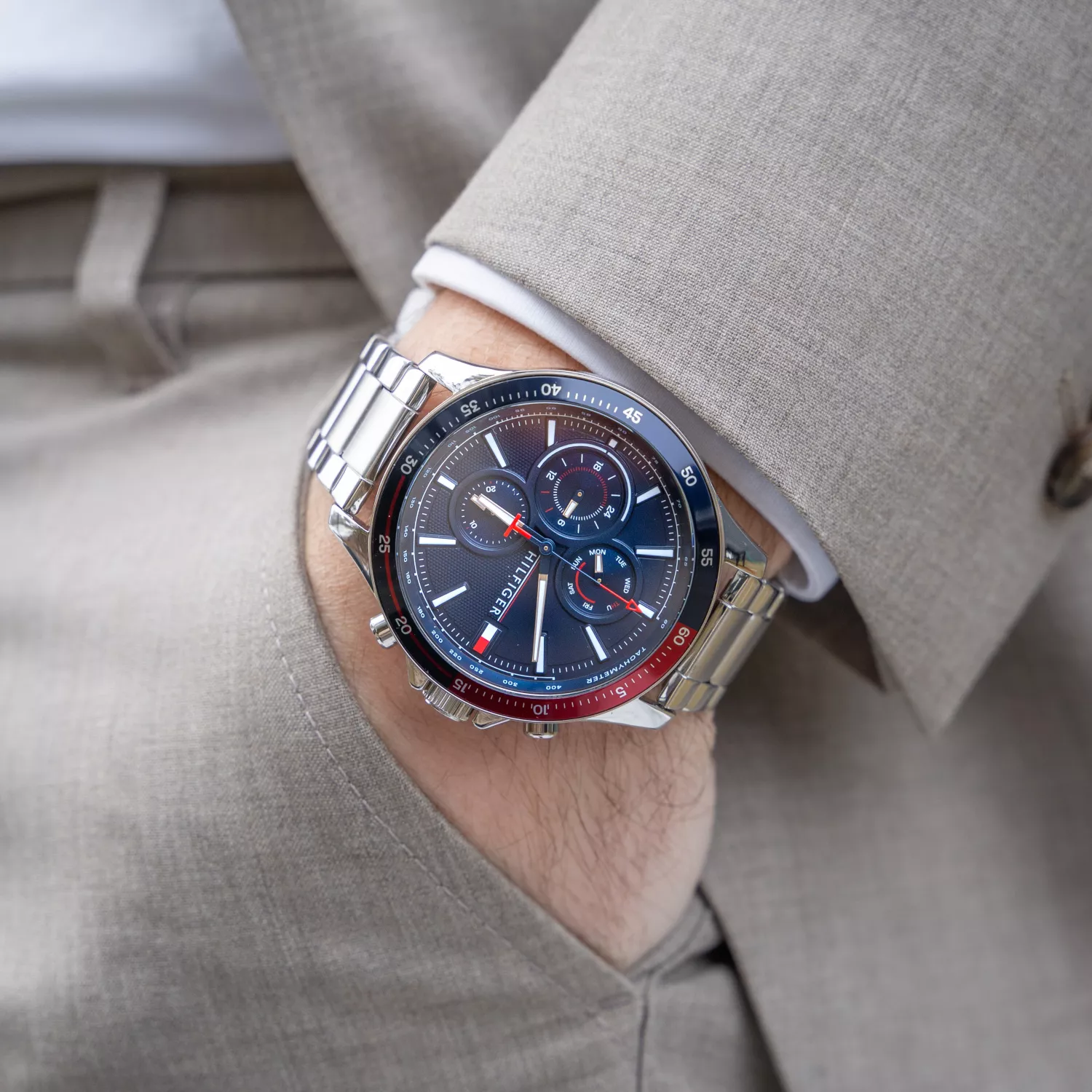 0 Hilfiger Tommy 腕時計 メンズ : BANK Watch - [トミーヒルフィガー 