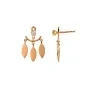 STINE A Jewelry Dancing Three Leaves Earring Single Goldplated Silver 1158-02-S