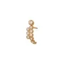 STINE A Jewelry Coco Sæur Earring Single Goldplated Silver 1414-02-S