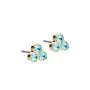 Blomdahl GT Clover Earrings Titanium 15-1325-05
