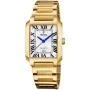 Festina On The Square F20680/1 watch with White dial and a watch case of 29 mm in diameter and a Metallink in Gold