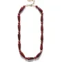 ANNI LU Red Jasper Necklace Goldplated Brass 262-20-46