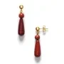 ANNI LU Red Jasper Earrings Goldplated Brass 262-30-60