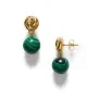 ANNI LU Malachite Earrings Goldplated Brass 262-30-64